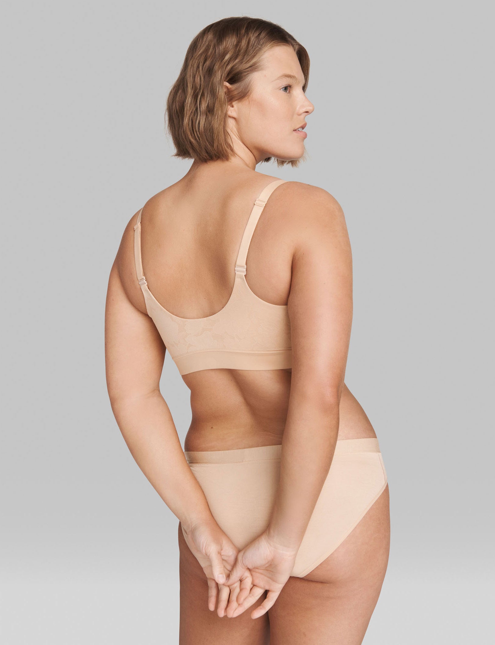 Second Skin Comfort Lace Bralette::Maple Sugar Lace