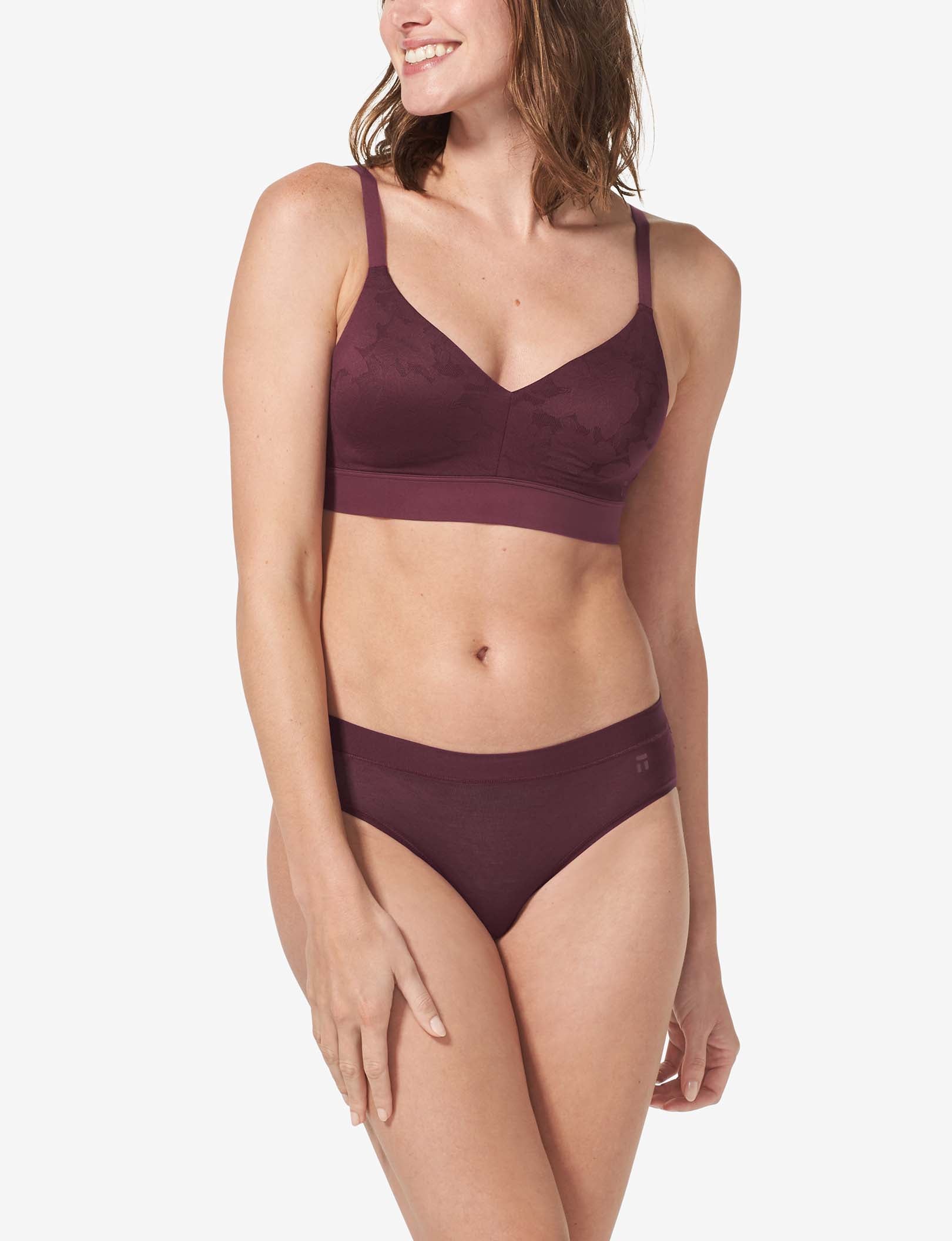 Second Skin Comfort Lace Bralette::Winetasting Lace