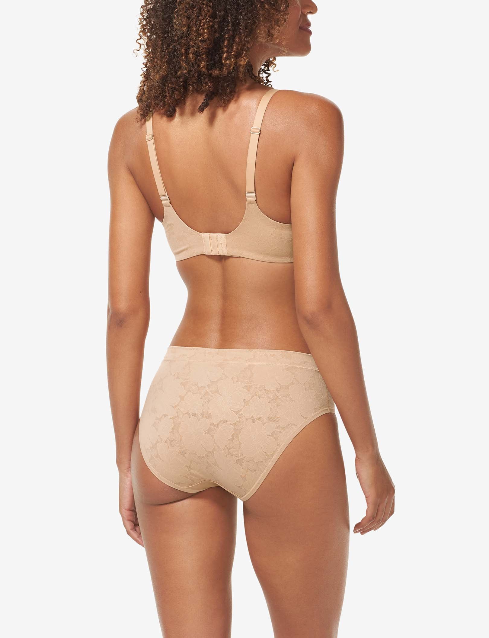 Second Skin Comfort Lace Lightly Lined Wireless Bra::Maple Sugar Lace
