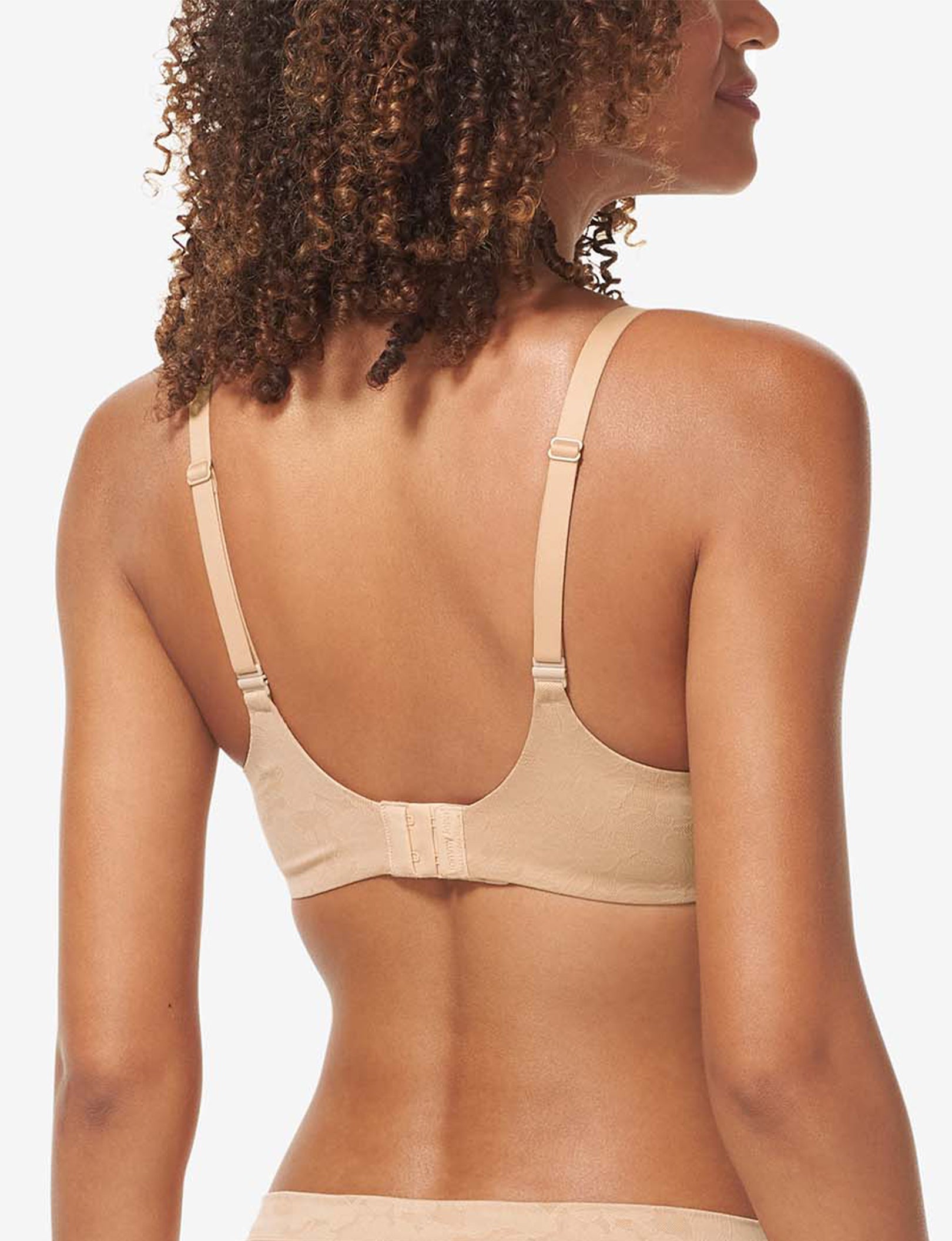 Second Skin Comfort Lace Lightly Lined Wireless Bra::Maple Sugar Lace