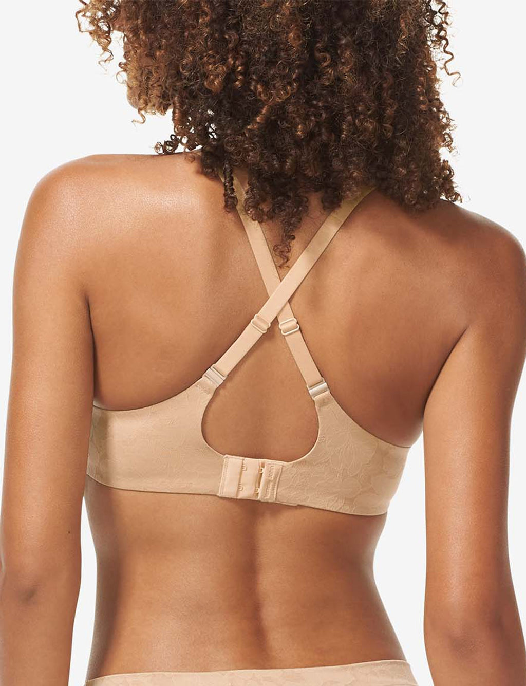 Second Skin Comfort Lace Lightly Lined Wireless Bra::Maple Sugar Lace