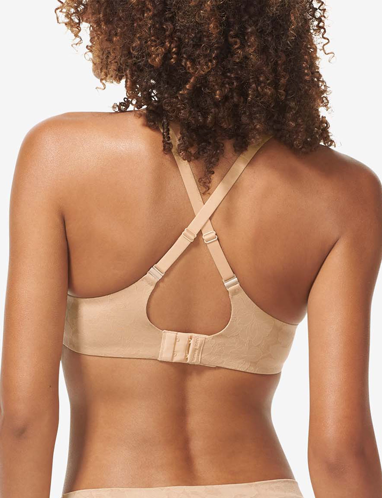 Second Skin Comfort Lace Lightly Lined Wireless Bra::Maple Sugar Lace