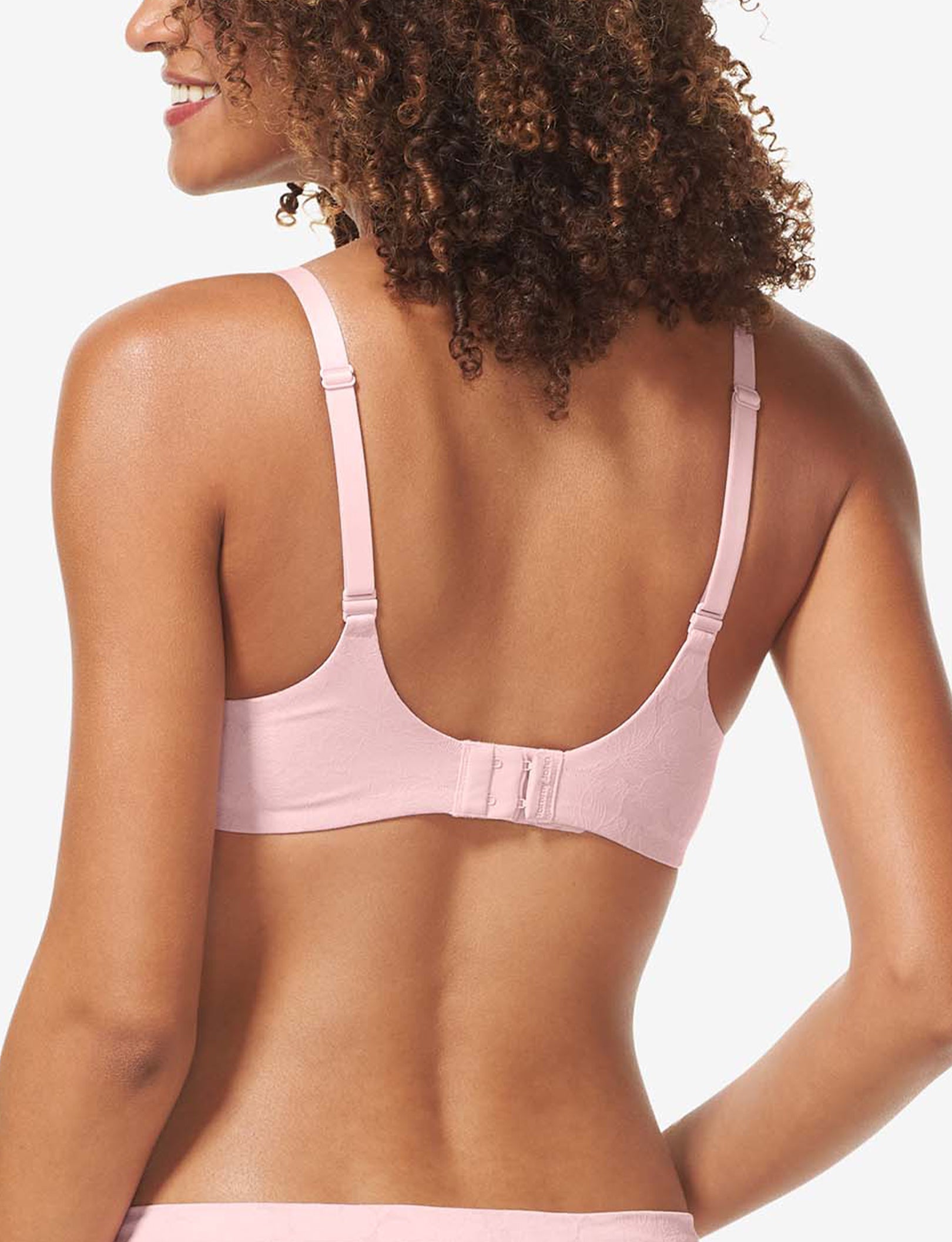 Second Skin Comfort Lace Lightly Lined Wireless Bra::Peachskin Lace