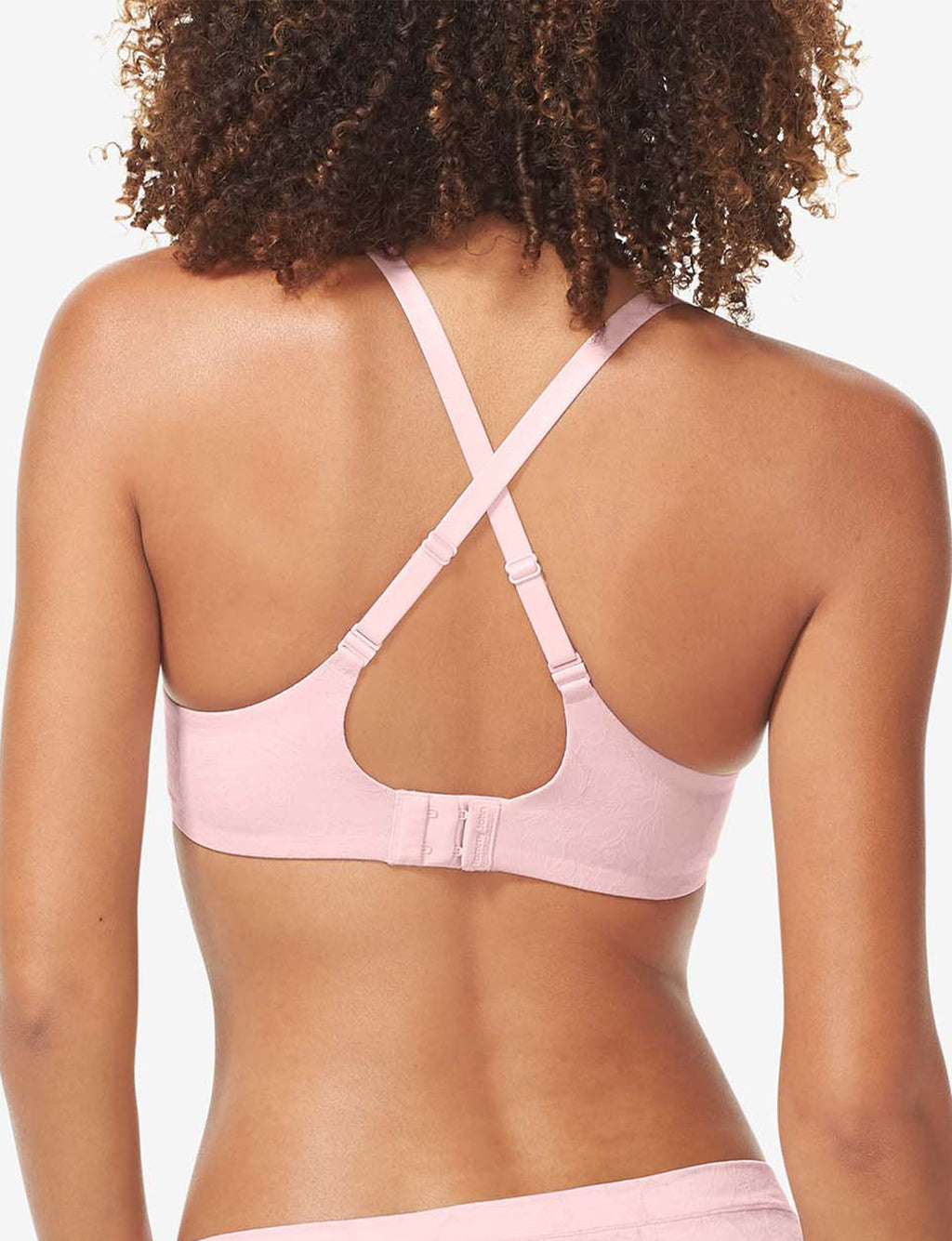 Second Skin Comfort Lace Lightly Lined Wireless Bra::Peachskin Lace