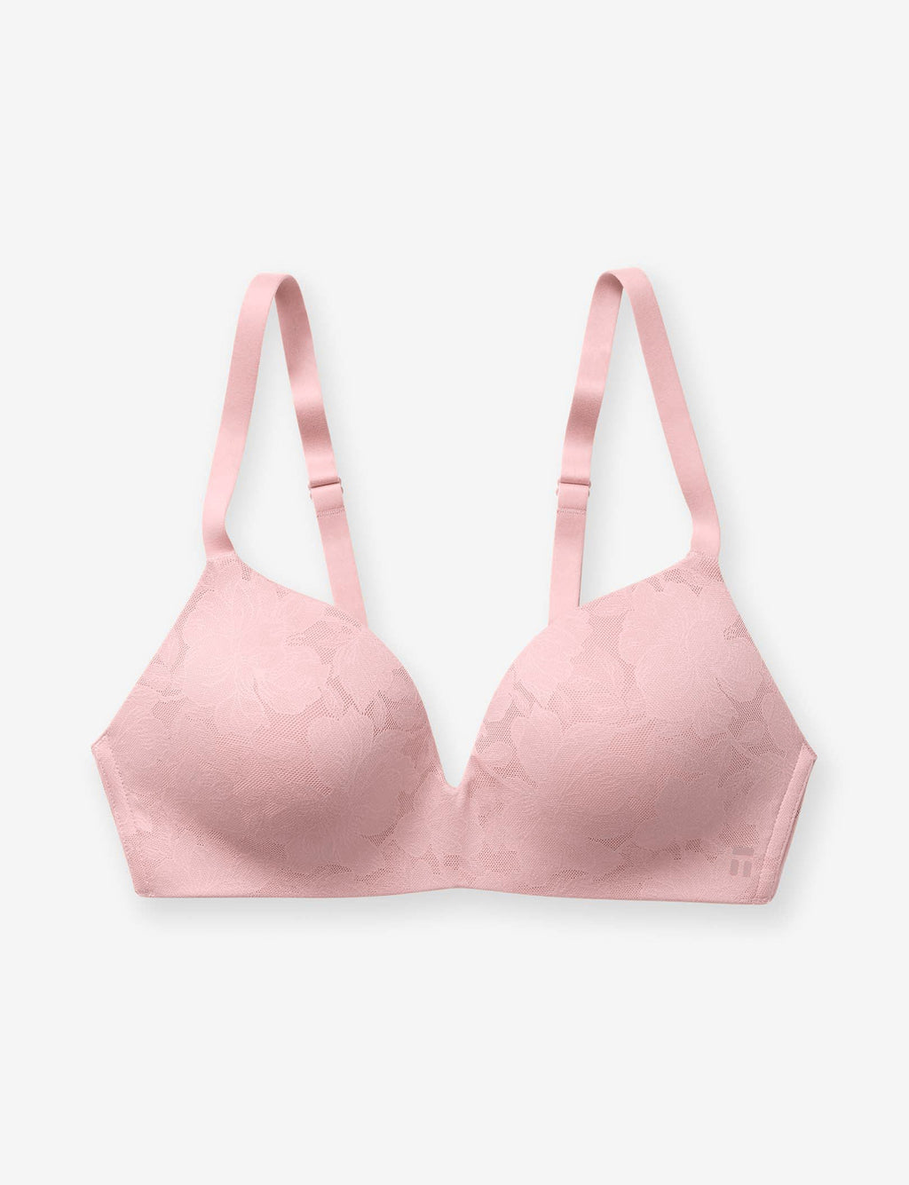 Second Skin Comfort Lace Lightly Lined Wireless Bra::Flamingo Pink Lace