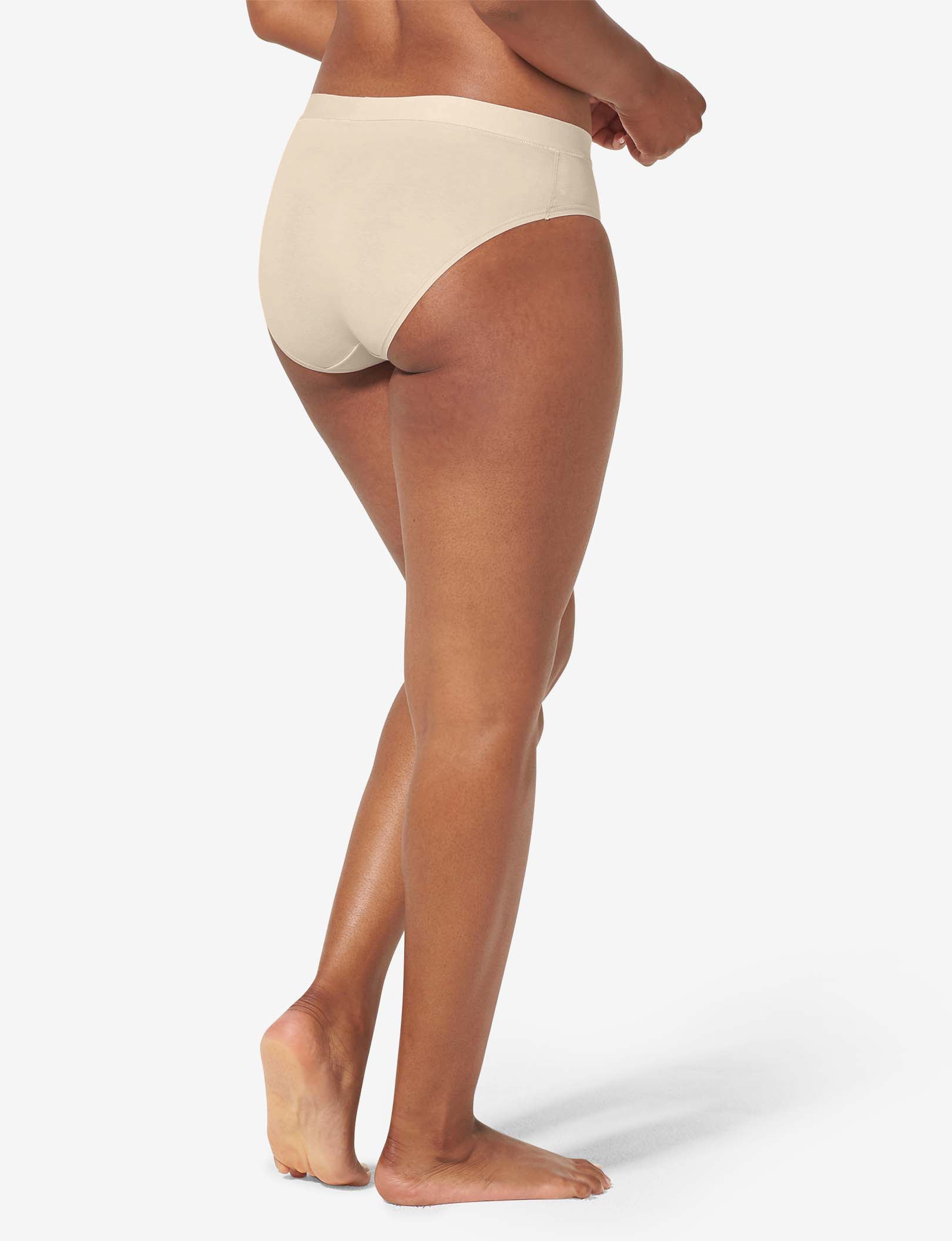 Women's Cool Cotton Brief::Pastel Rose Tan