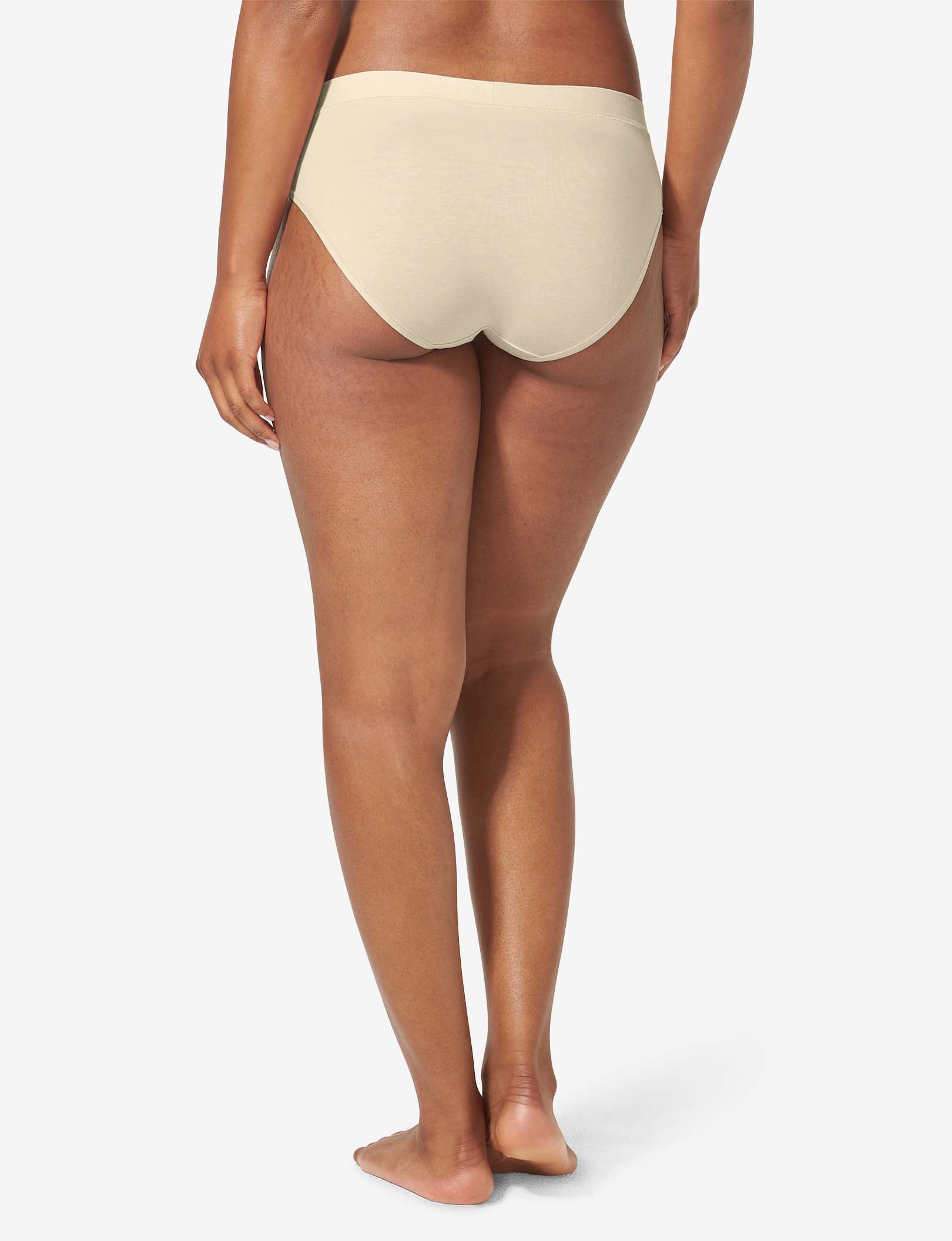 Women's Cool Cotton High Rise Brief::Parchment