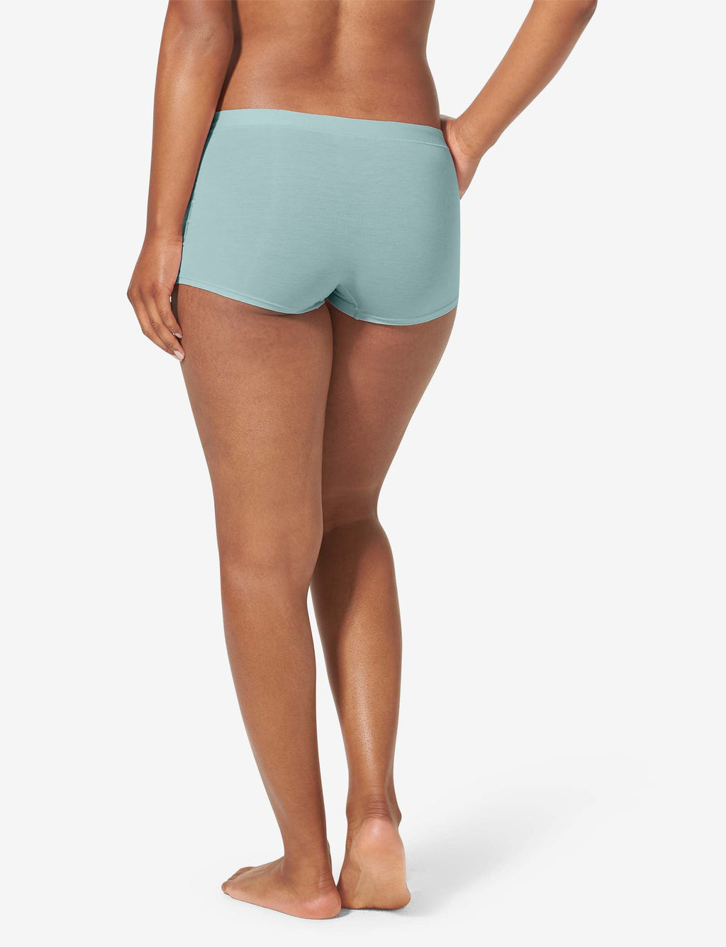 Women's Cool Cotton Boyshort::Blue Haze