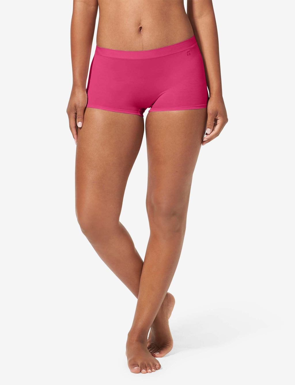 Women's Cool Cotton Boyshort::Raspberry Sorbet