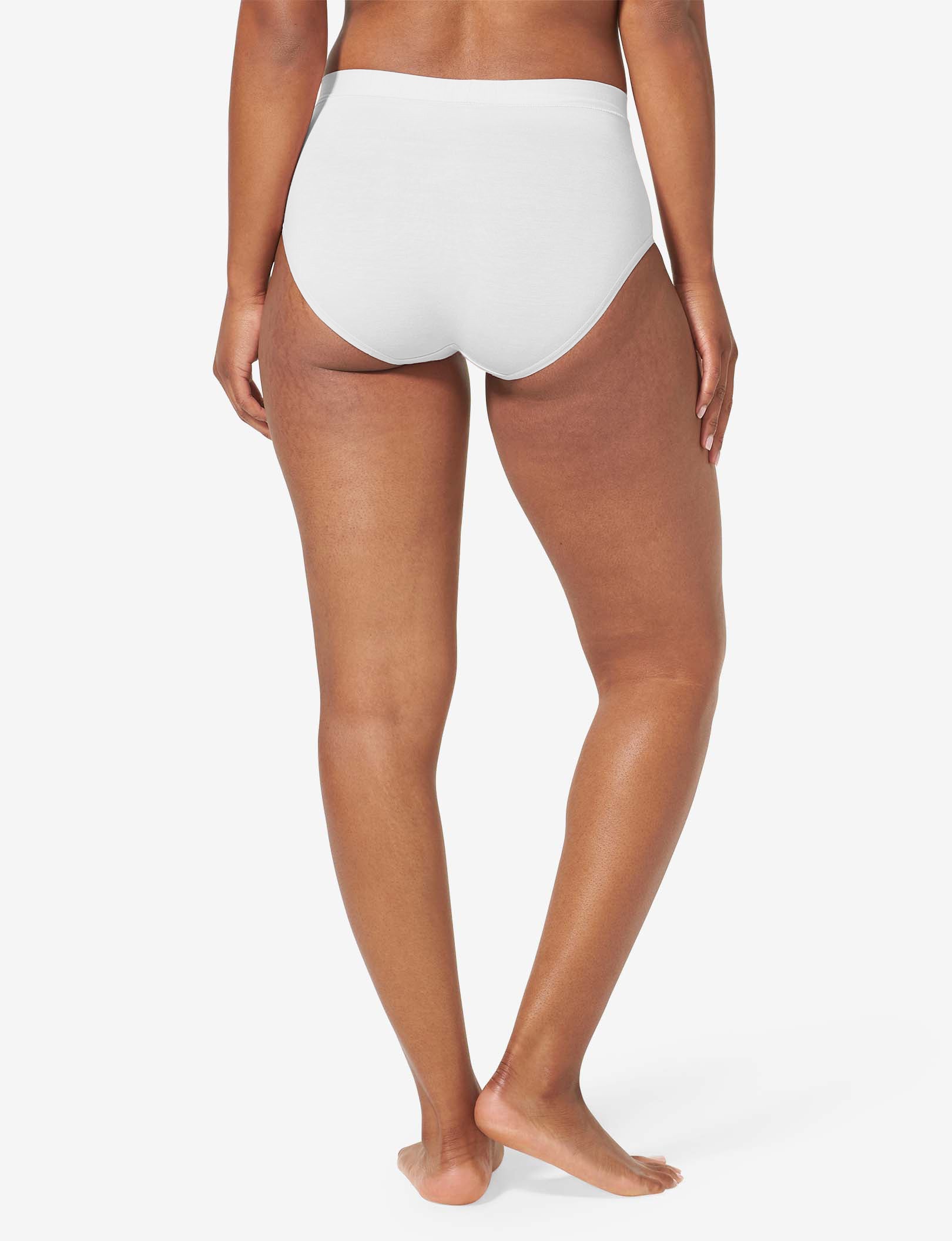 Women's Air High Rise Brief::White