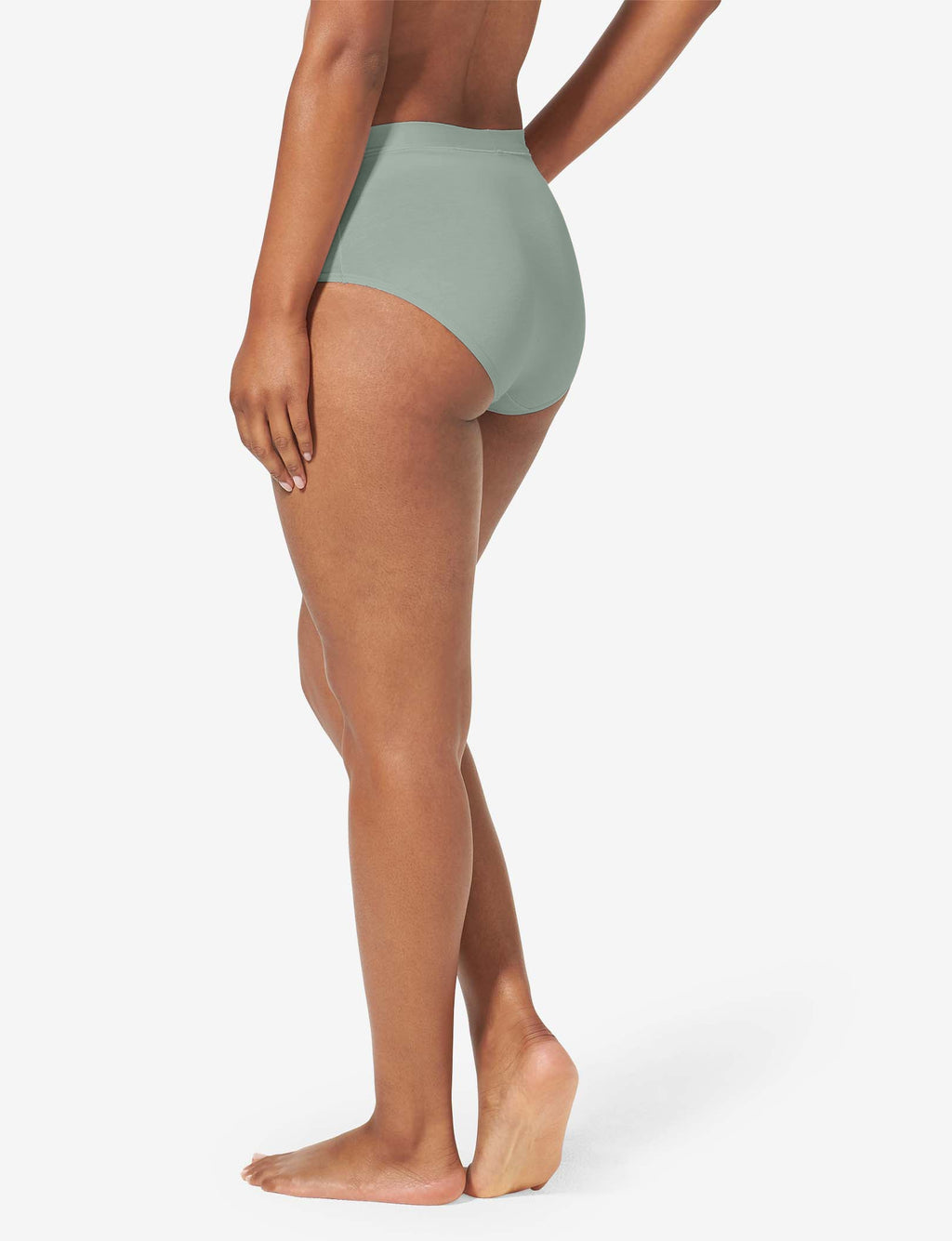 Women's Cool Cotton High Rise Brief::Lily Pad