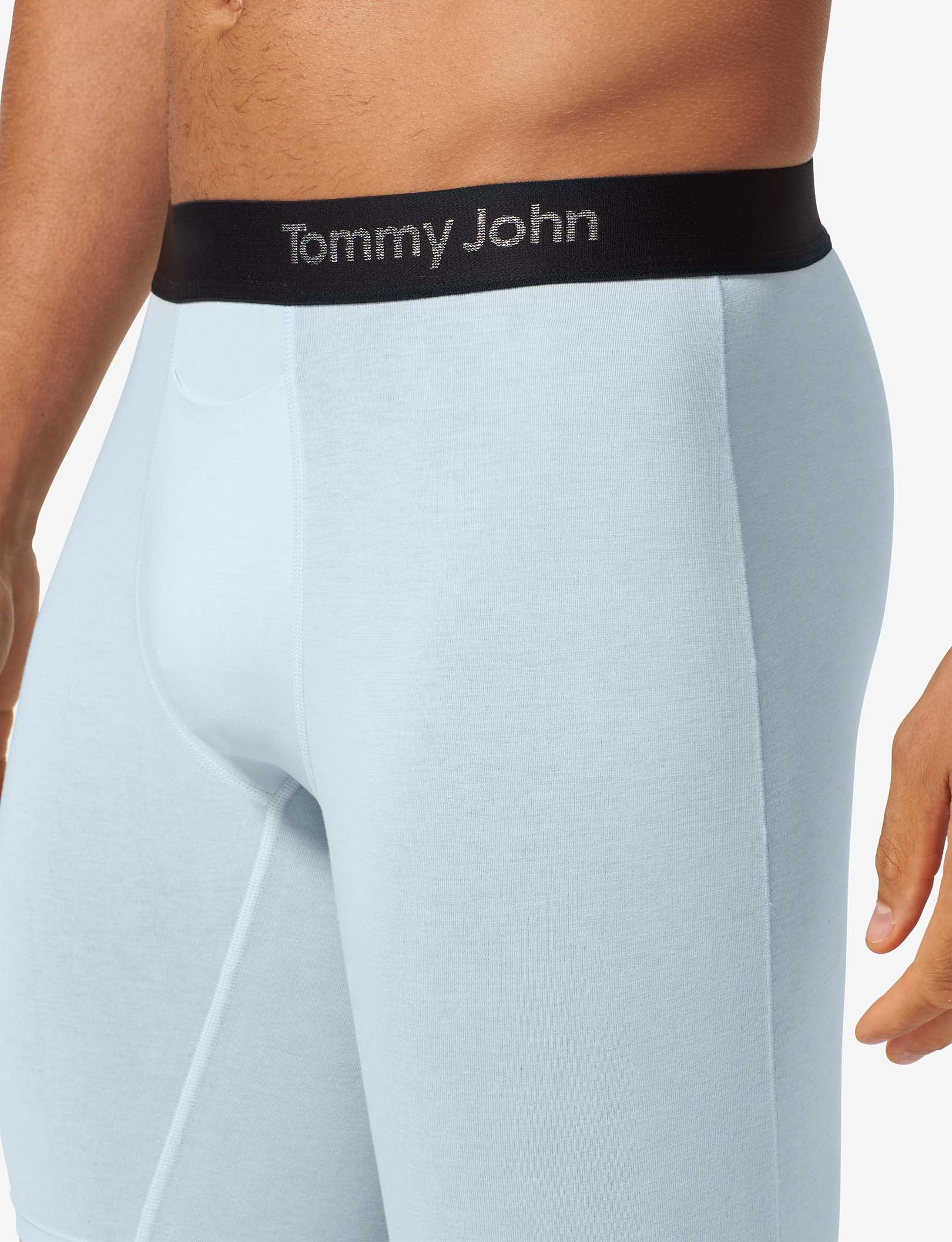 Cool Cotton Boxer Brief 8"::Ice Blue