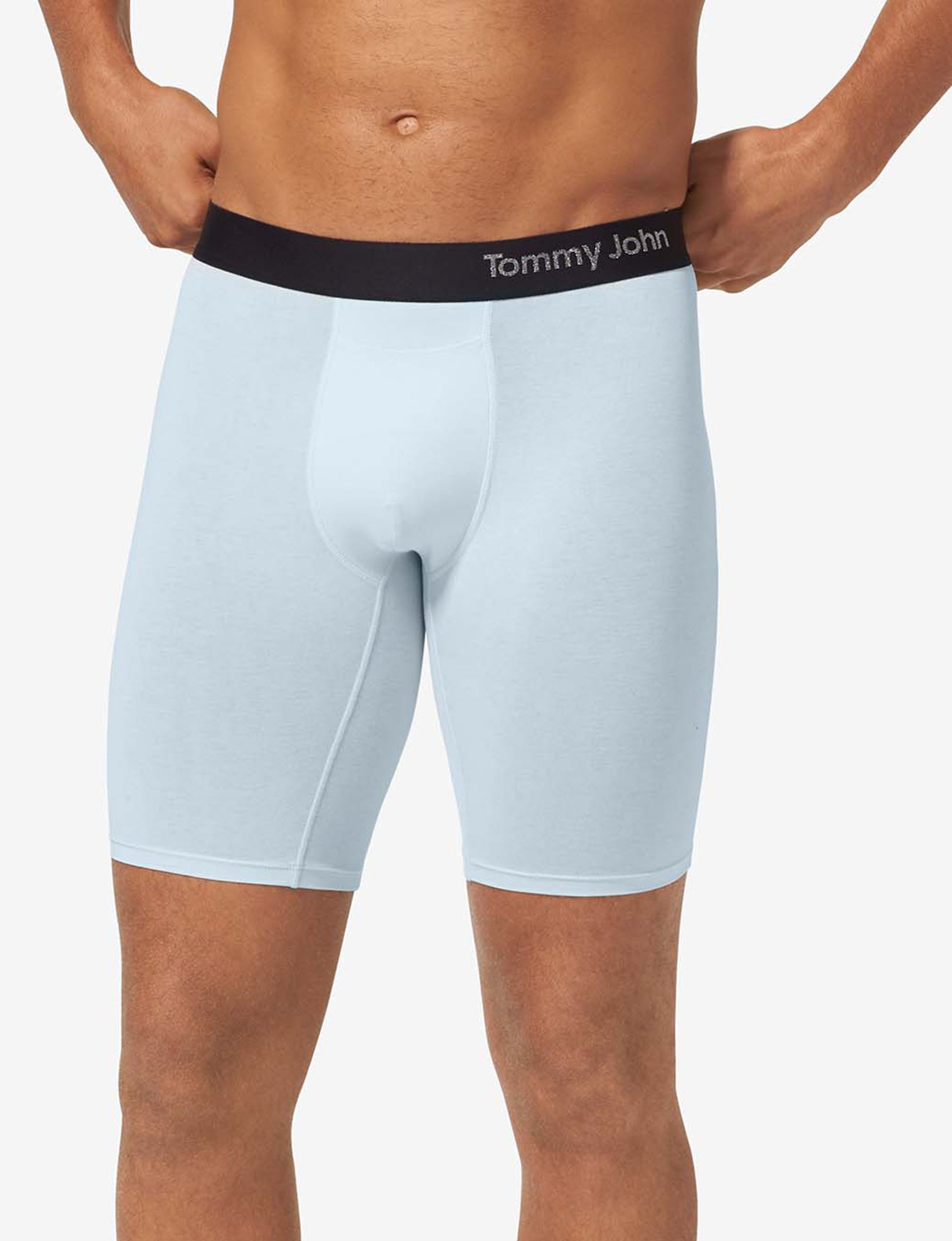 Cool Cotton Boxer Brief 8"::Ice Blue