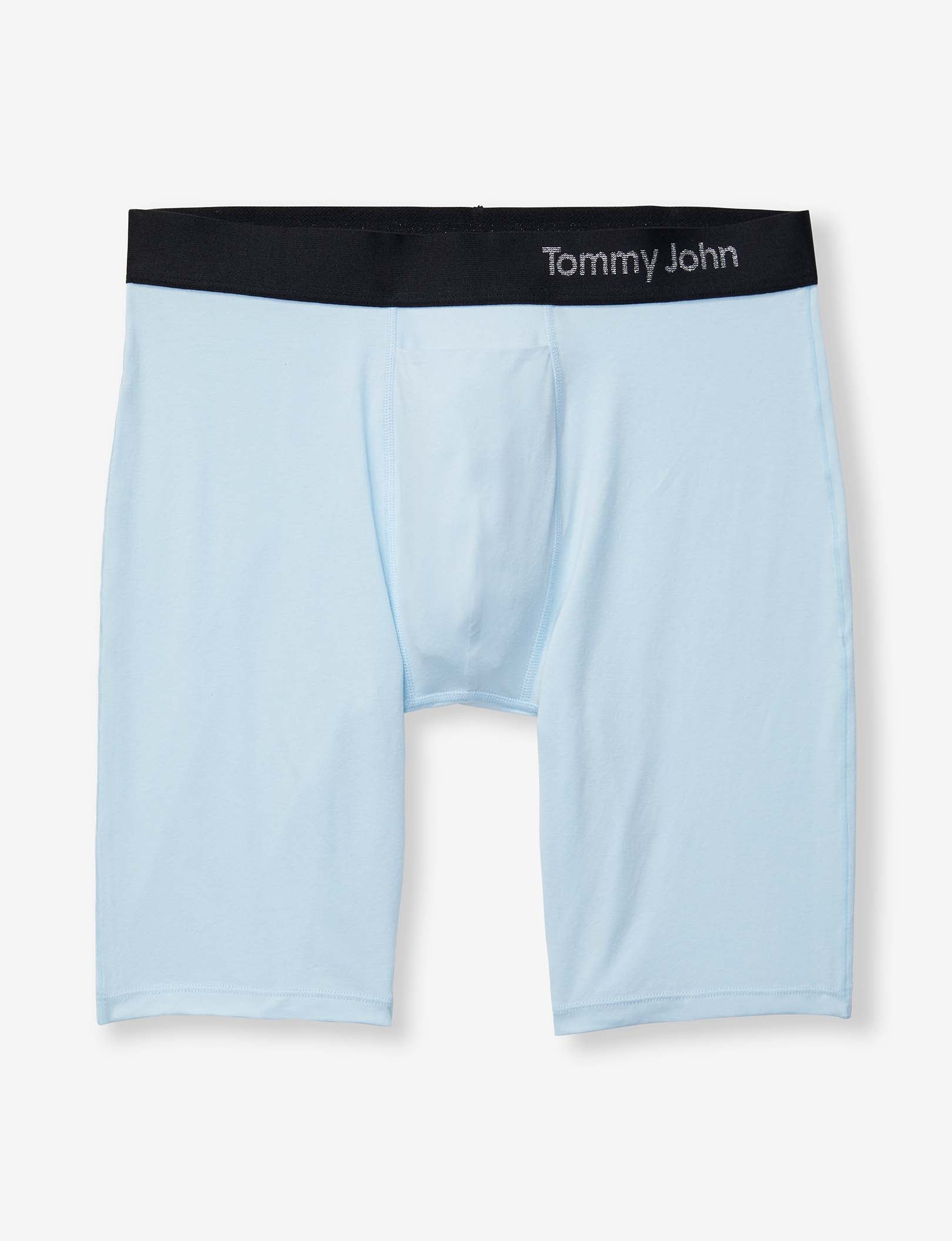 Cool Cotton Boxer Brief 8"::Ice Blue