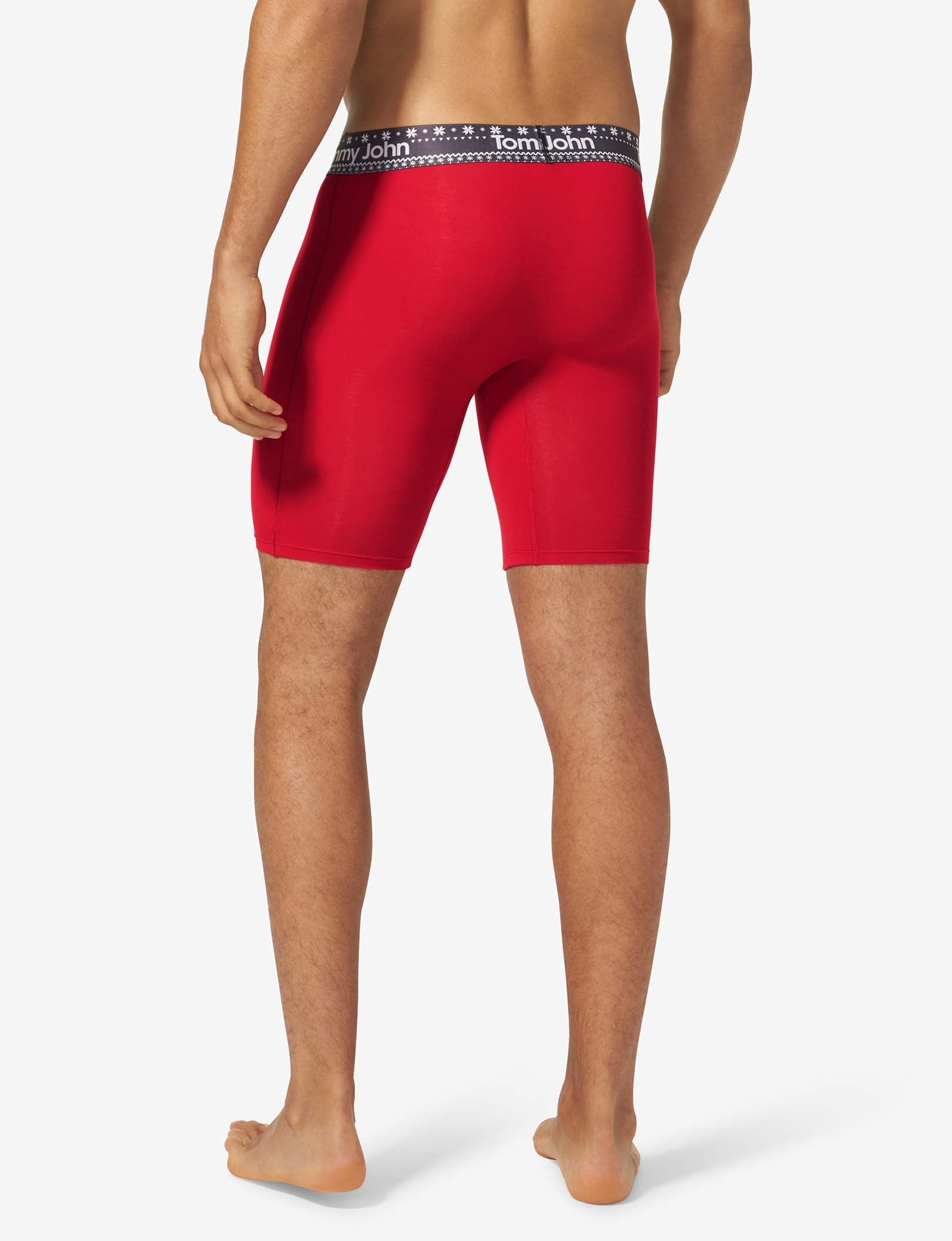 Second Skin Boxer Brief 8"::Haute Red
