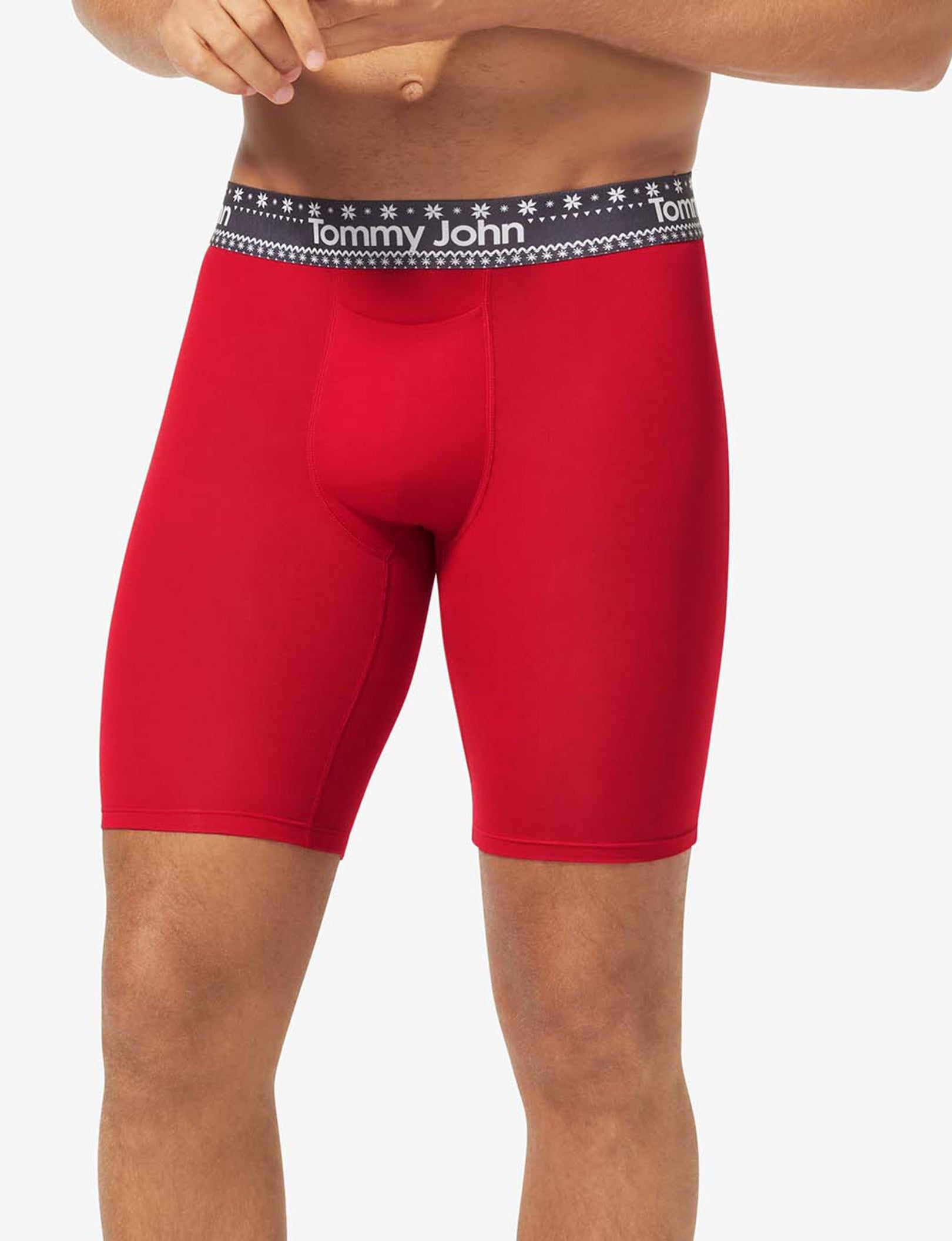 Second Skin Boxer Brief 8"::Haute Red