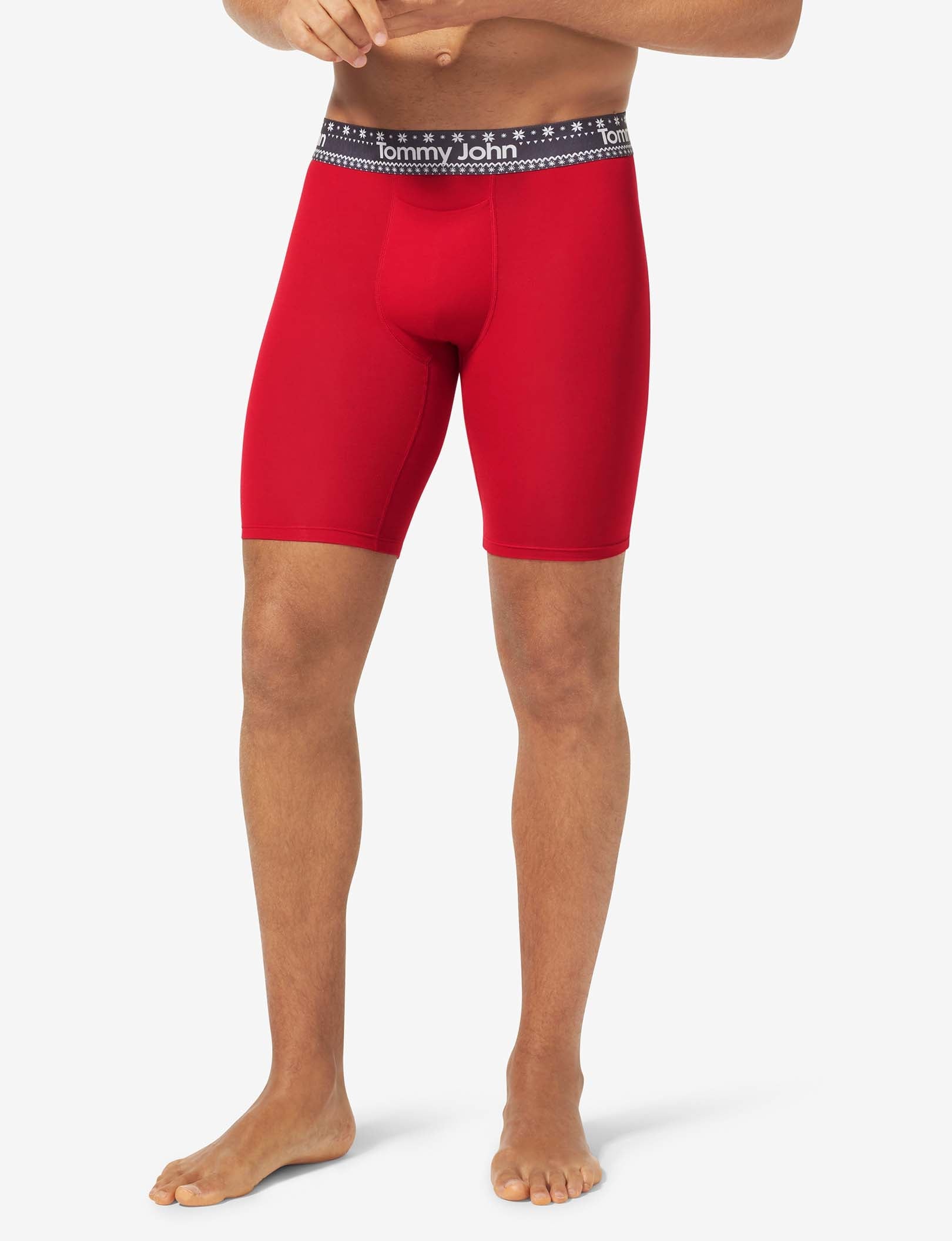 Second Skin Boxer Brief 8"::Haute Red