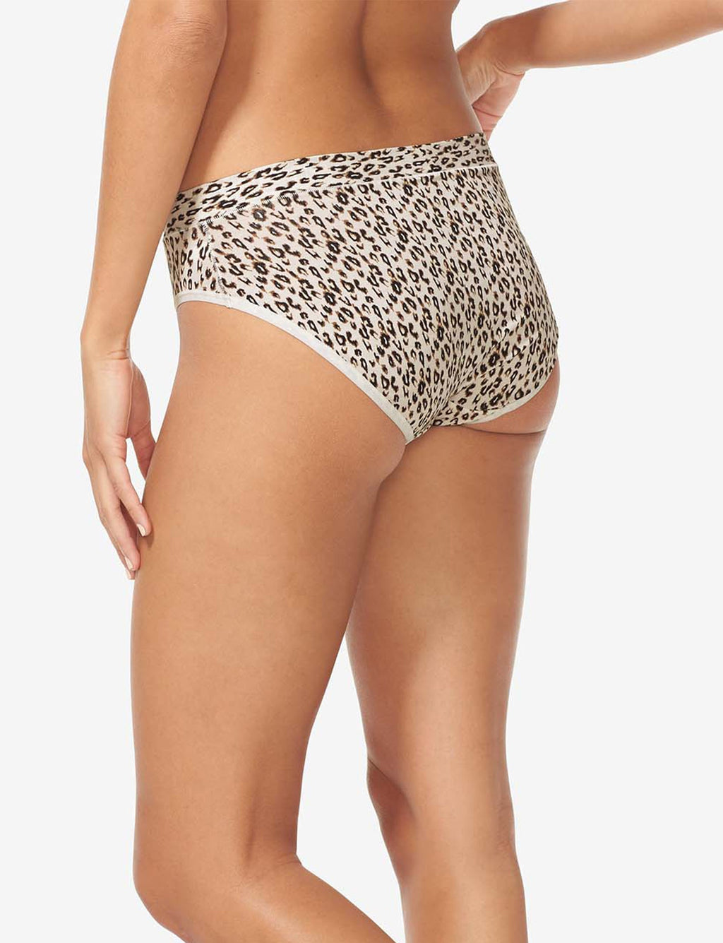 Women's Cool Cotton Brief (3-Pack)::Tan/Natural Leopard/Grey
