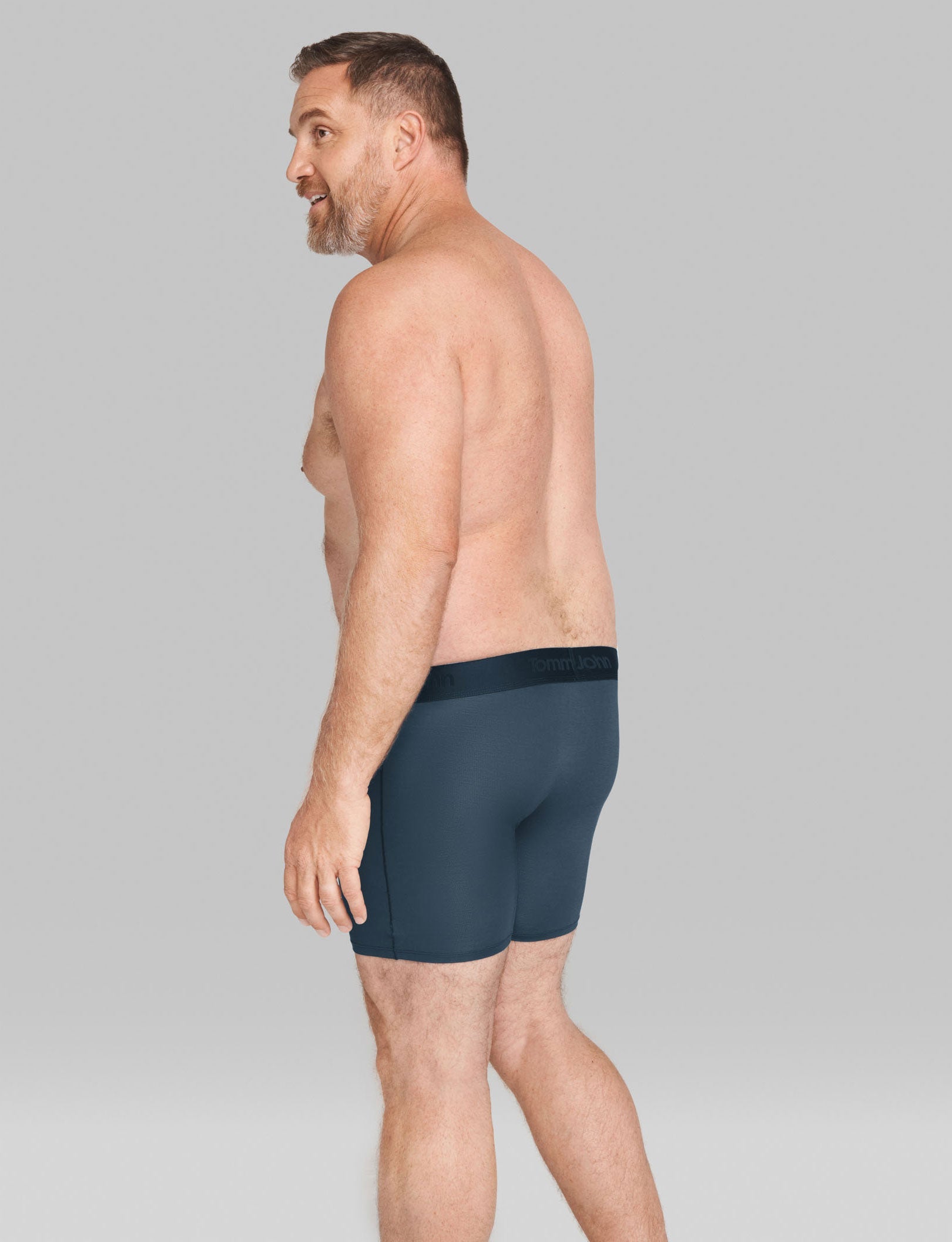 Second Skin Mid-Length Boxer Brief 6"::Dress Blues