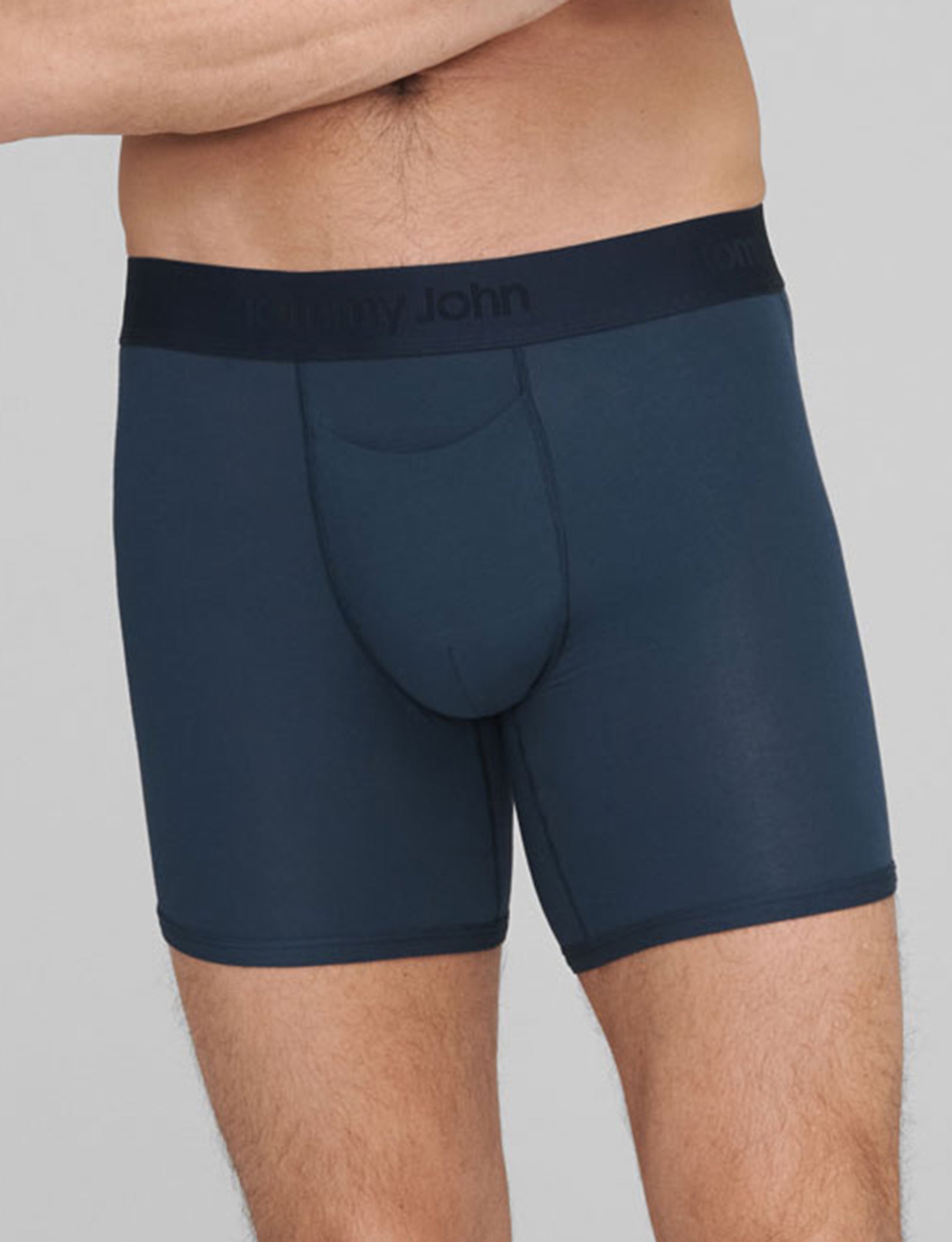 Second Skin Mid-Length Boxer Brief 6"::Dress Blues