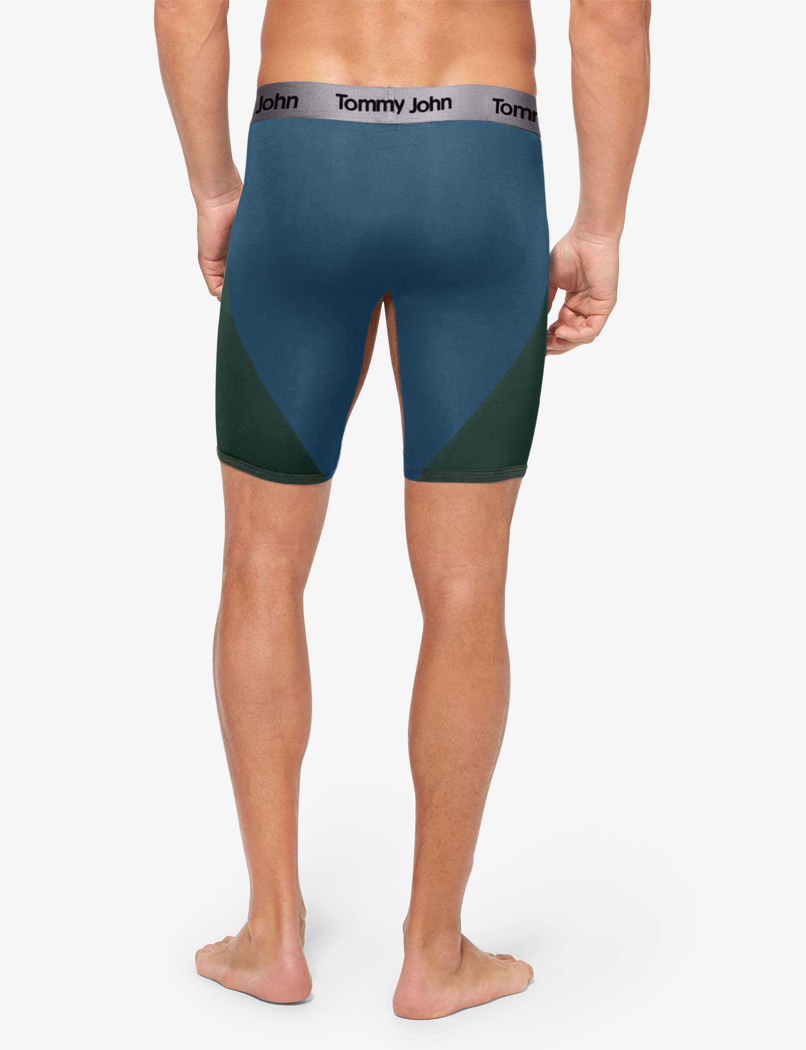 Second Skin Boxer Brief 8"::Tortoise Shell Colorblock