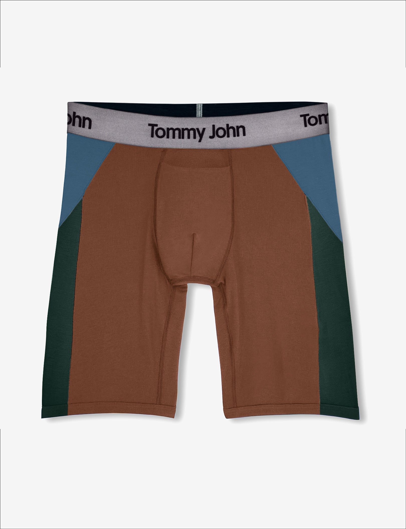 Second Skin Boxer Brief 8"::Tortoise Shell Colorblock