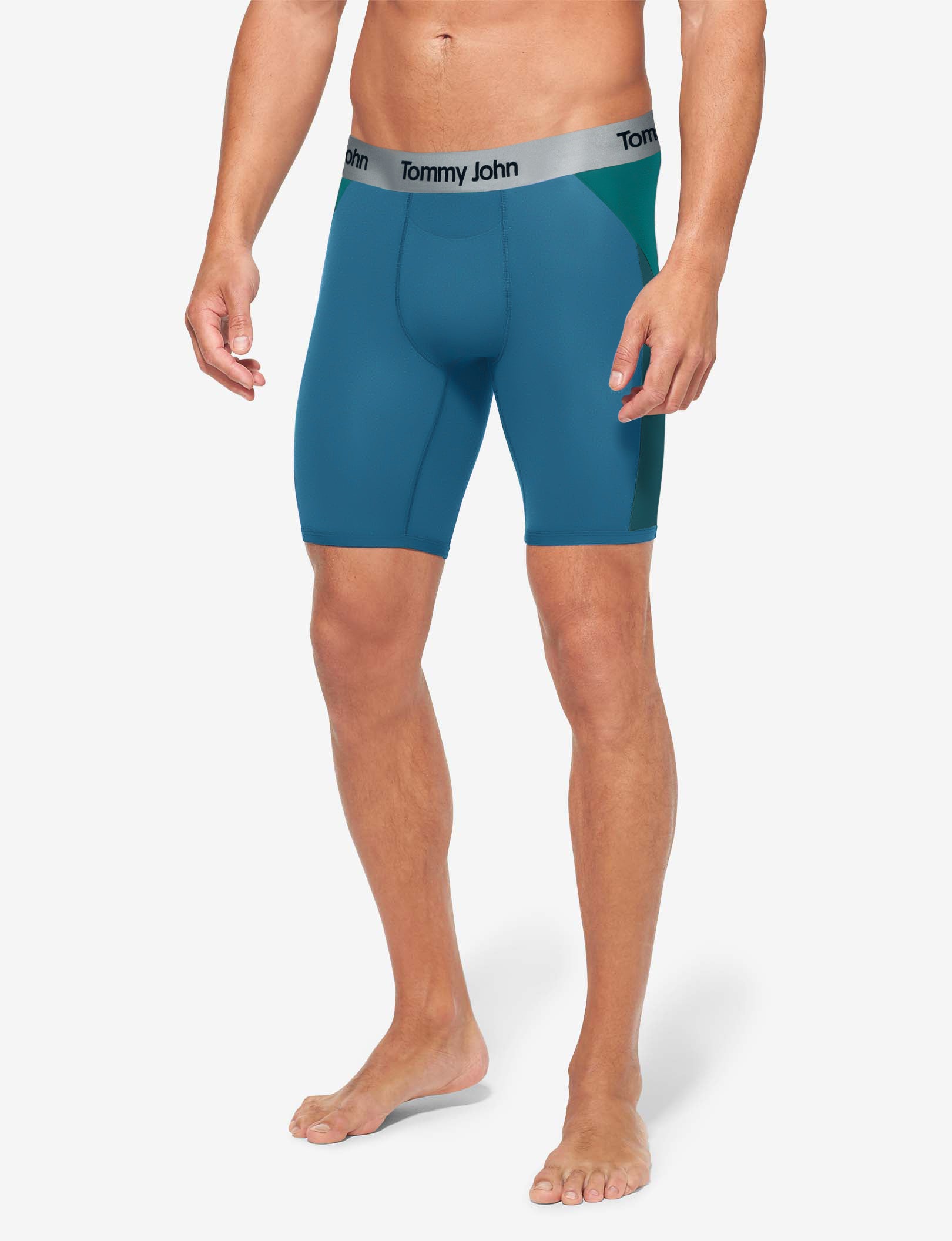 Second Skin Boxer Brief 8"::Fanfare Colorblock