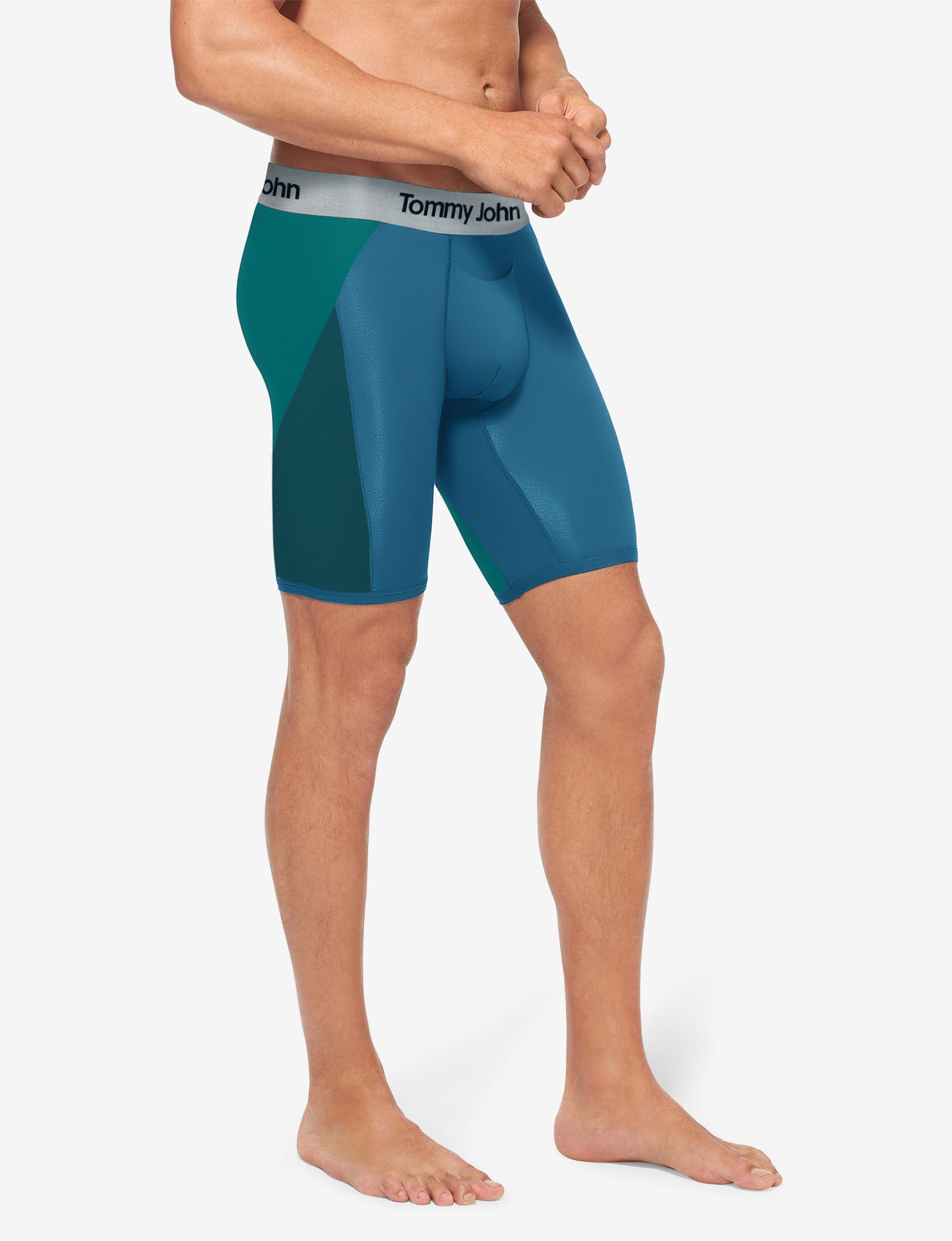 Second Skin Boxer Brief 8"::Fanfare Colorblock
