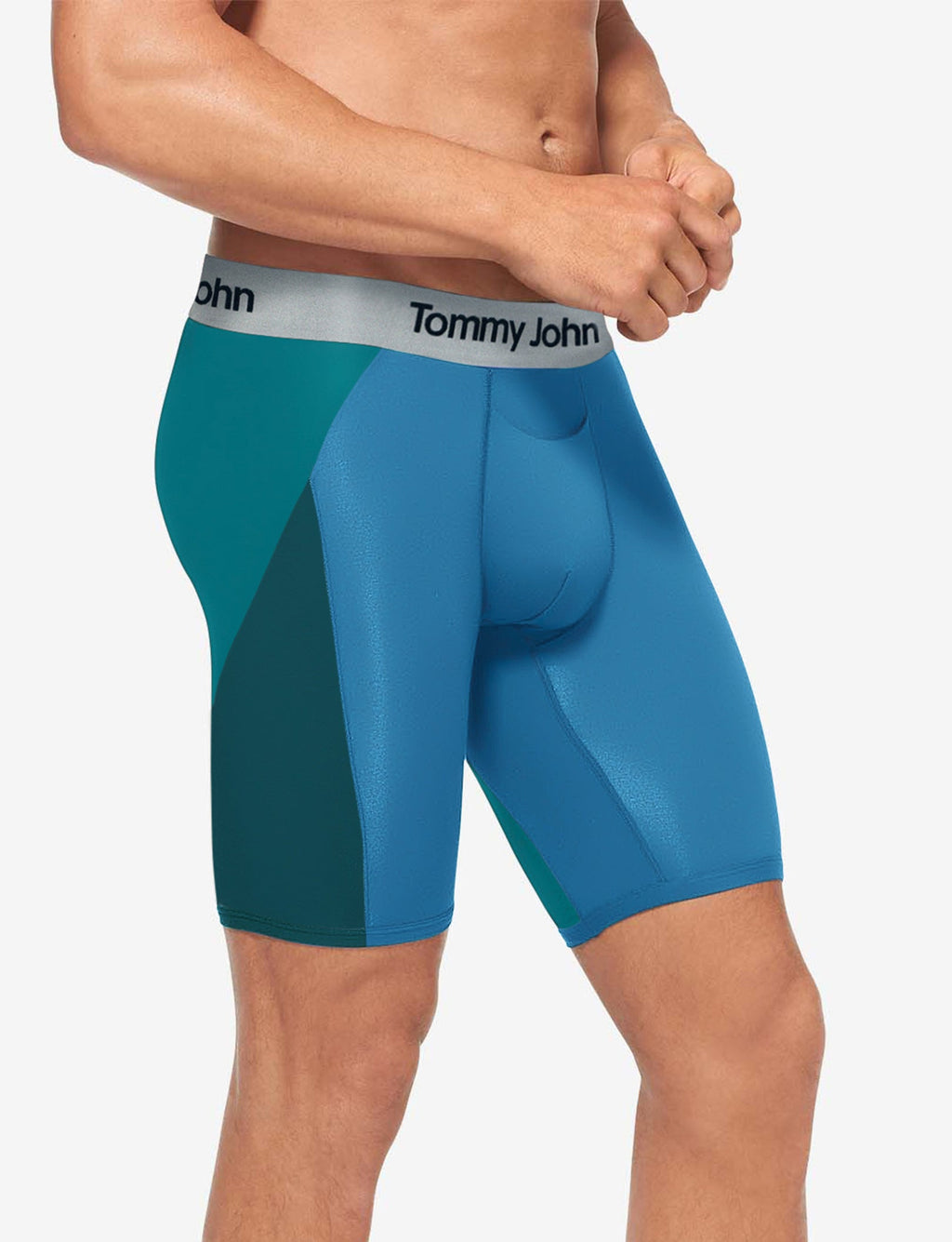 Second Skin Boxer Brief 8"::Fanfare Colorblock