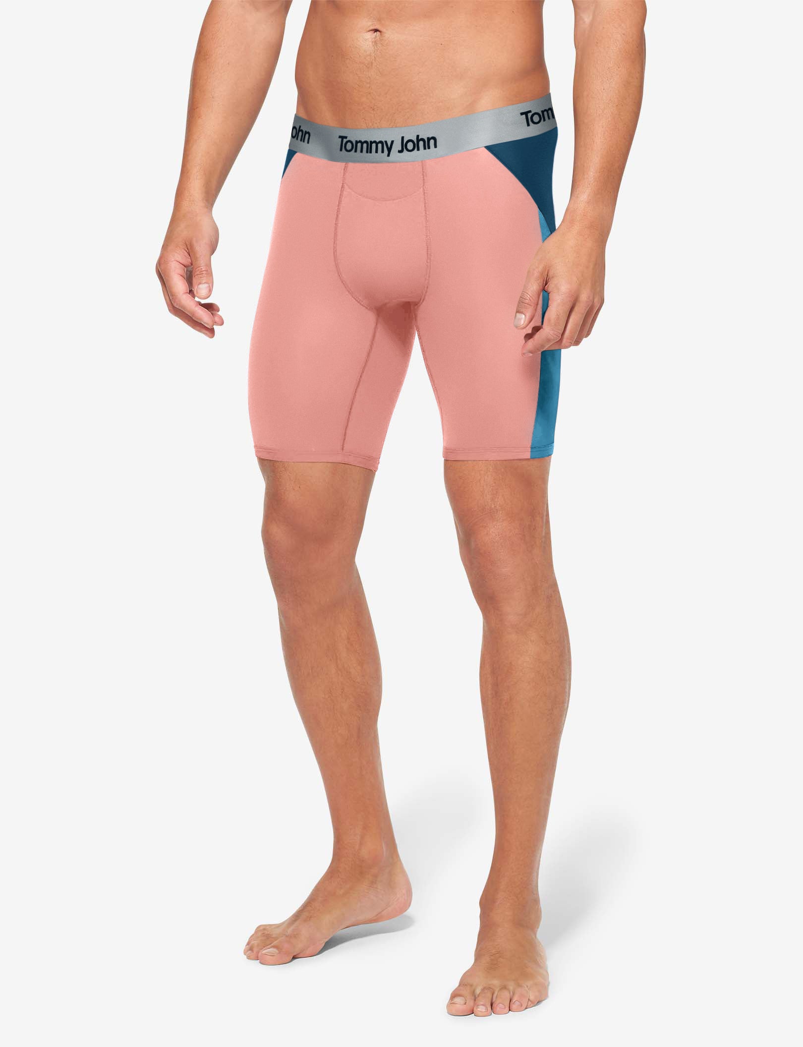 Second Skin Boxer Brief 8"::Blooming Dahlia Colorblock