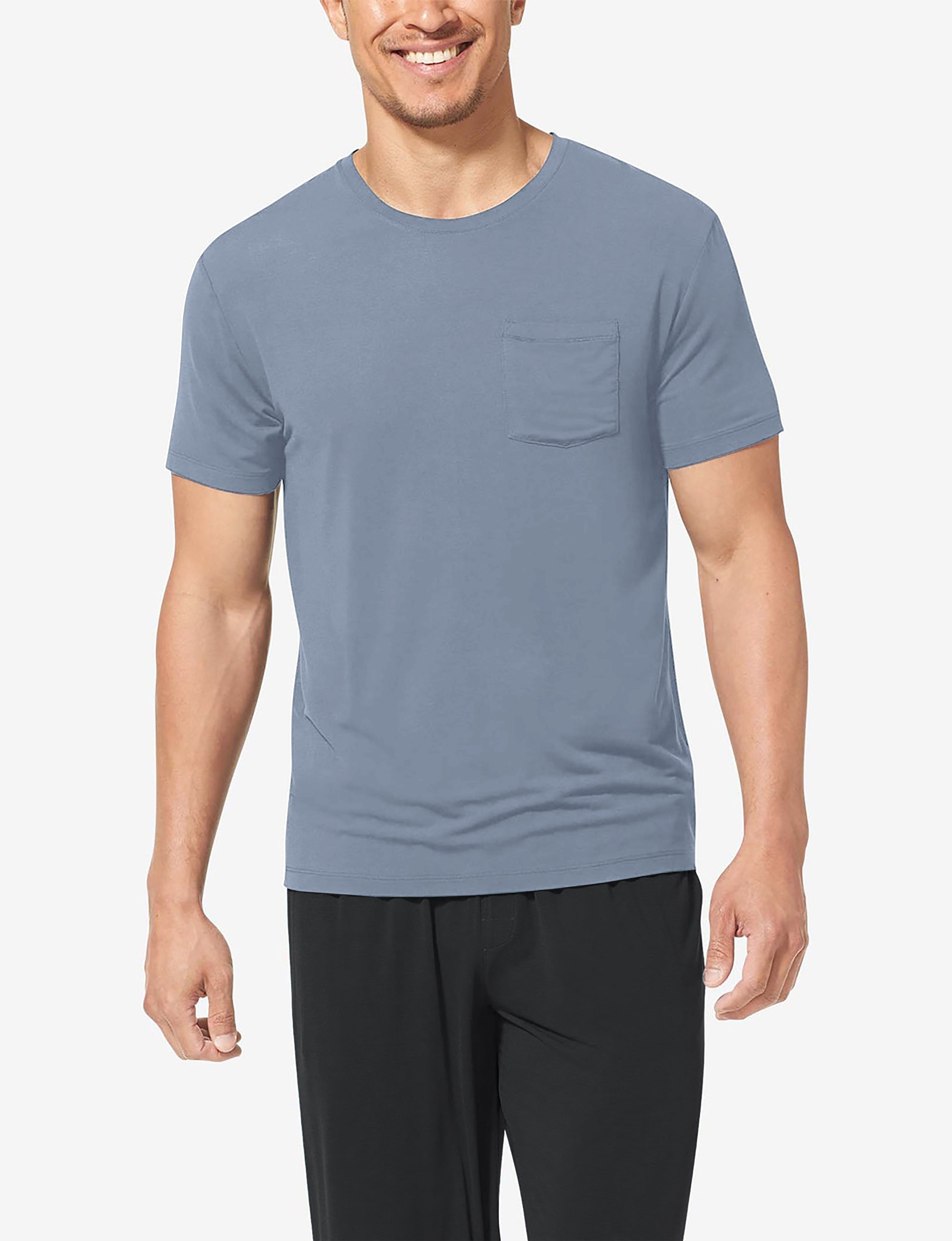 Second Skin Sleep Crew Neck Pocket Tee::Troposphere