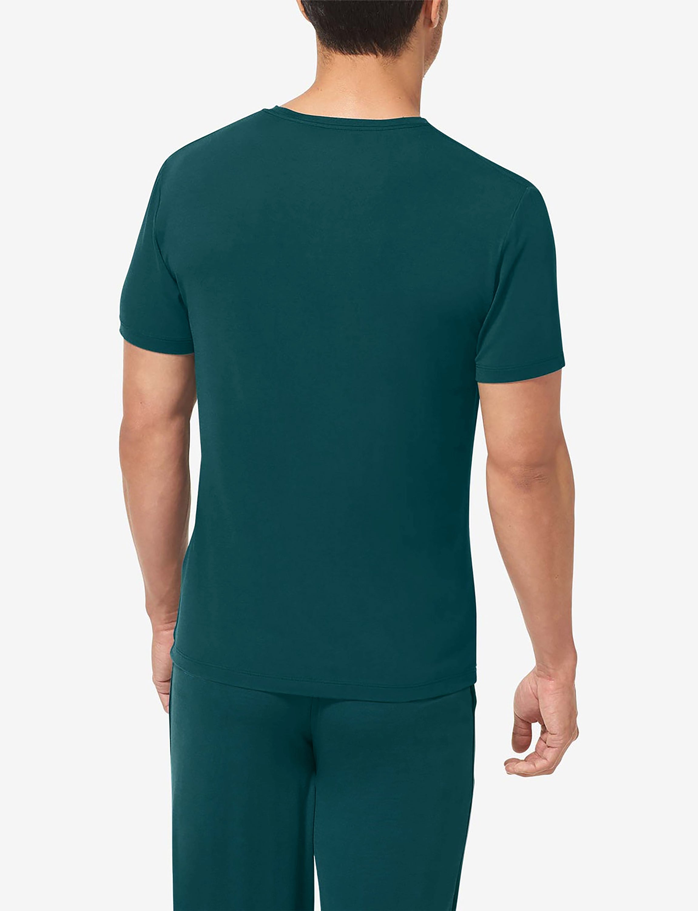 Second Skin Sleep Crew Neck Pocket Tee::Deep Teal