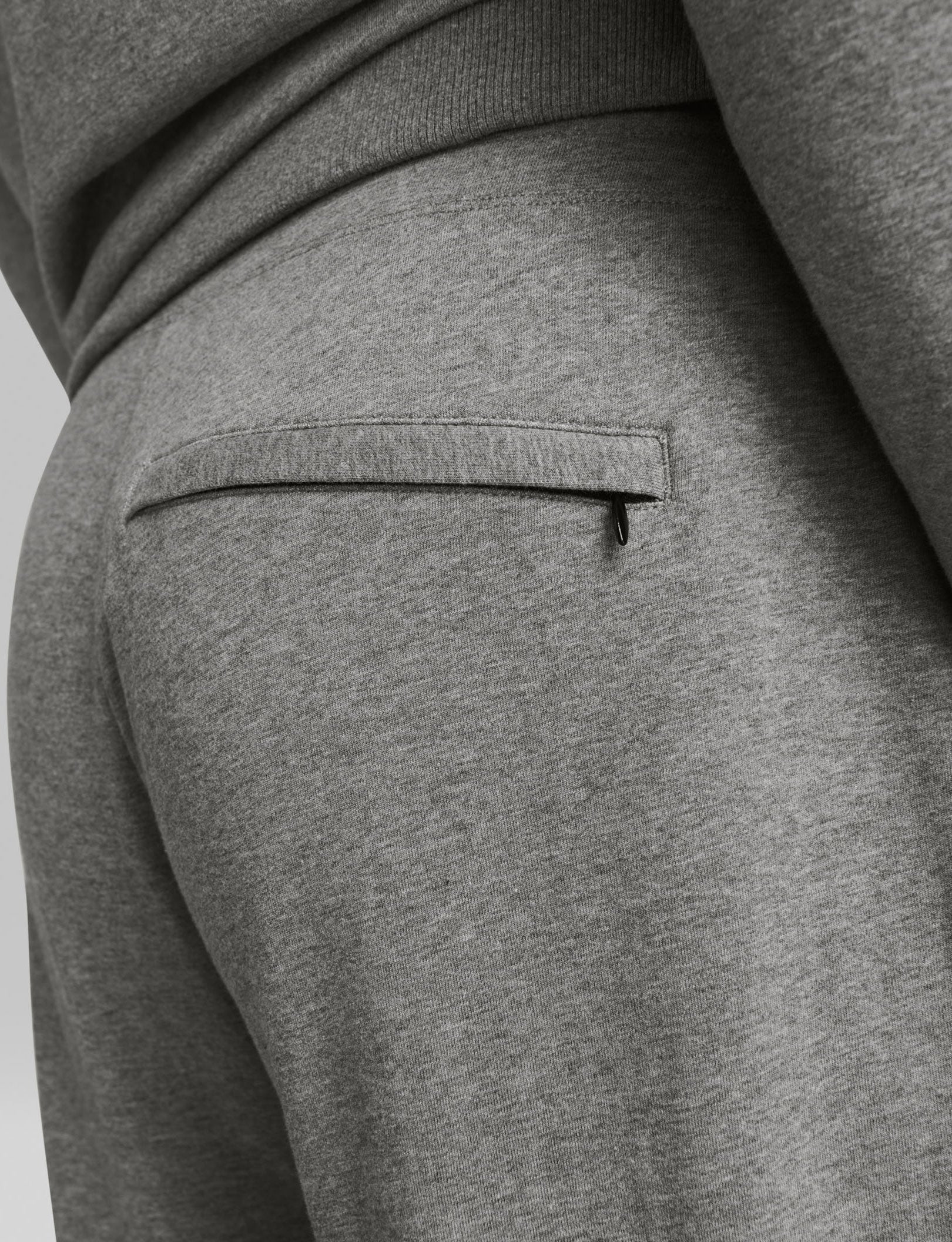 Luxe French Terry Short::Medium Heather Grey