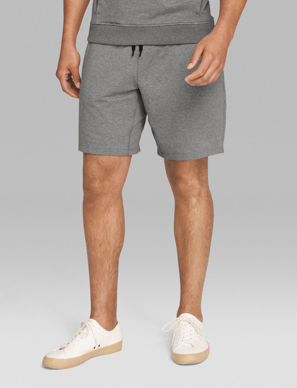 Luxe French Terry Short::Medium Heather Grey
