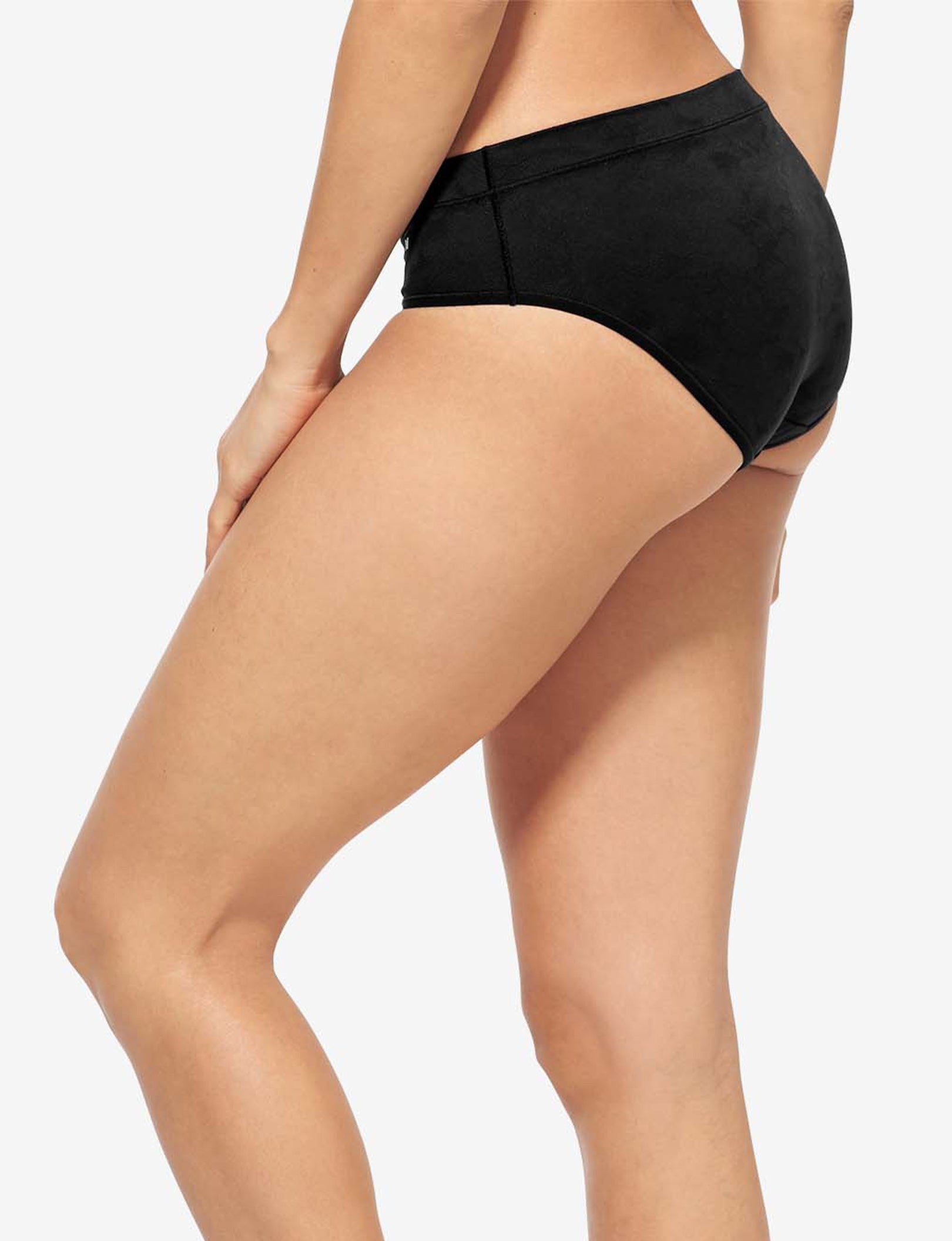 Women’s Second Skin Comfort Lace Brief::Black Lace