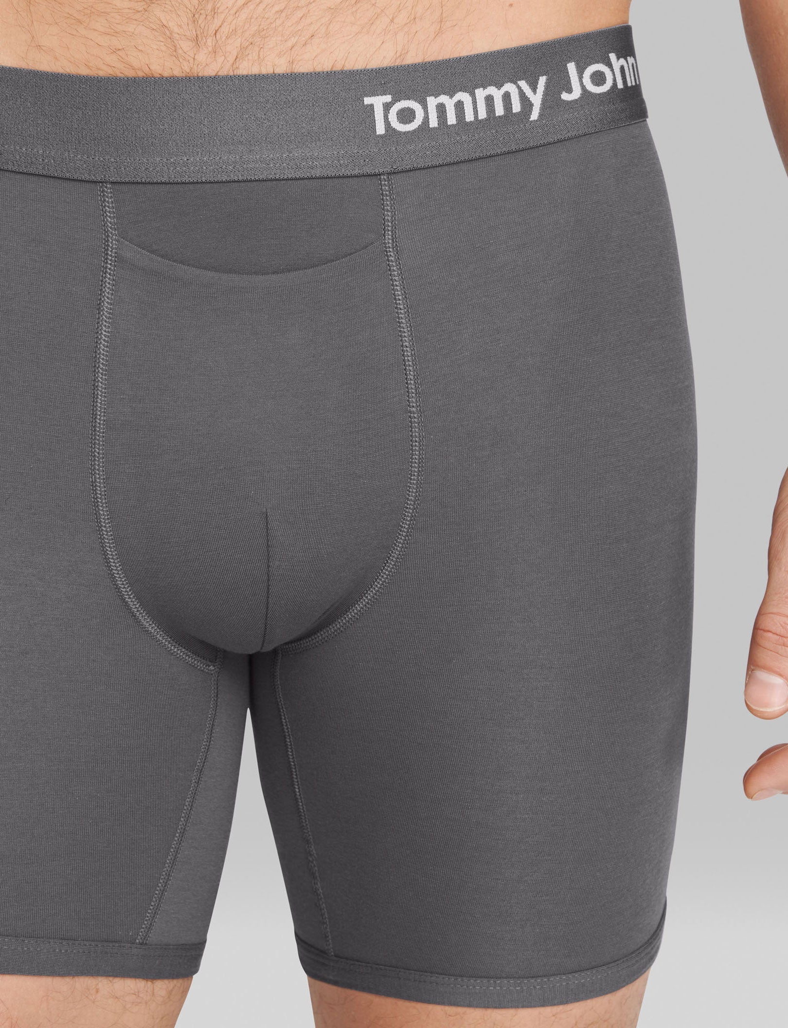 Cool Cotton Mid-Length Boxer Brief 6" (3-Pack)::Navy/Iron Grey/Black