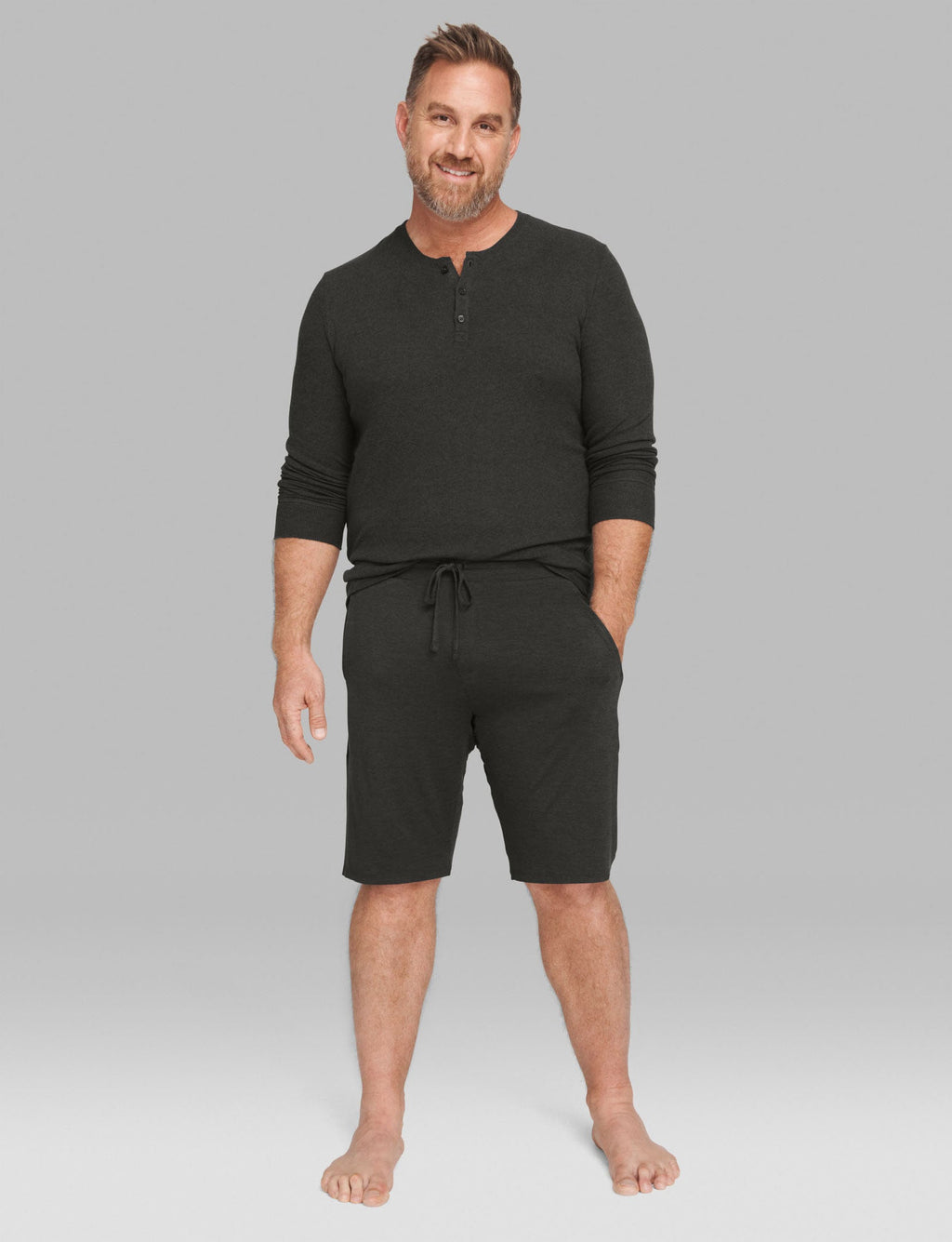Lounge Short::Charcoal Heather