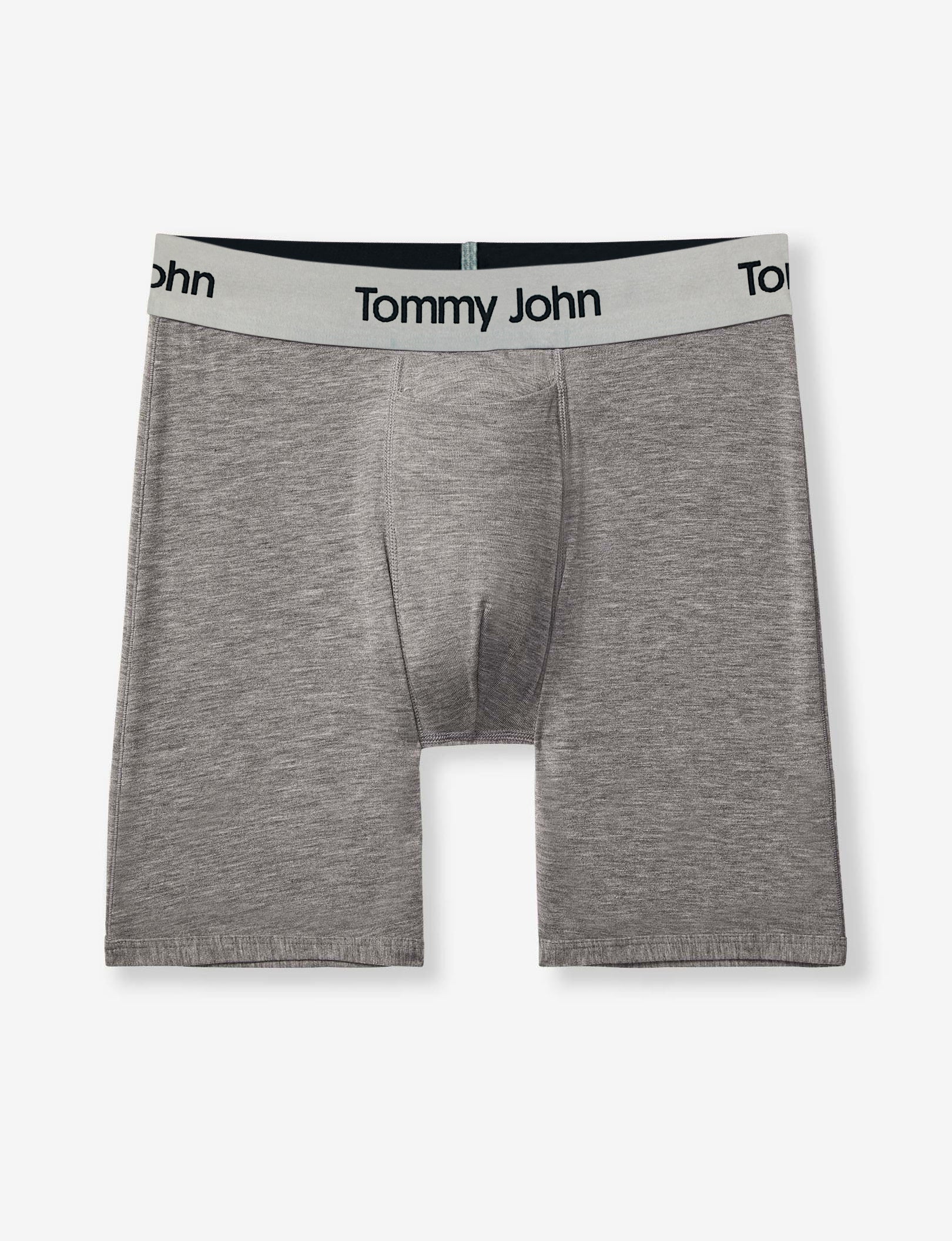 Second Skin Mid-Length Boxer Brief 6"::Medium Heather Grey