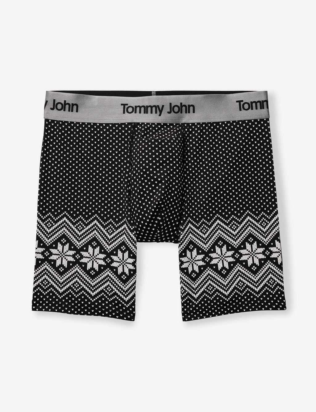 Second Skin Mid-Length Boxer Brief 6"::Black Vintage Sweater