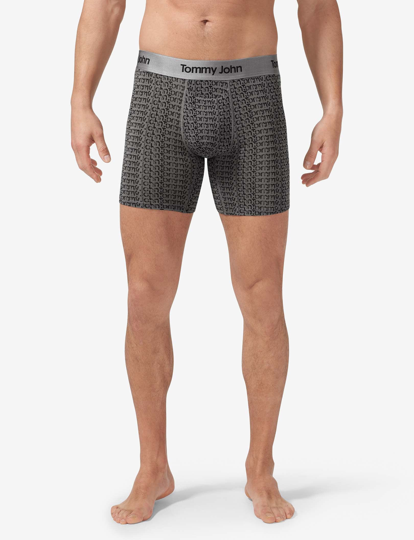 Second Skin Mid-Length Boxer Brief 6"::TJ Texture