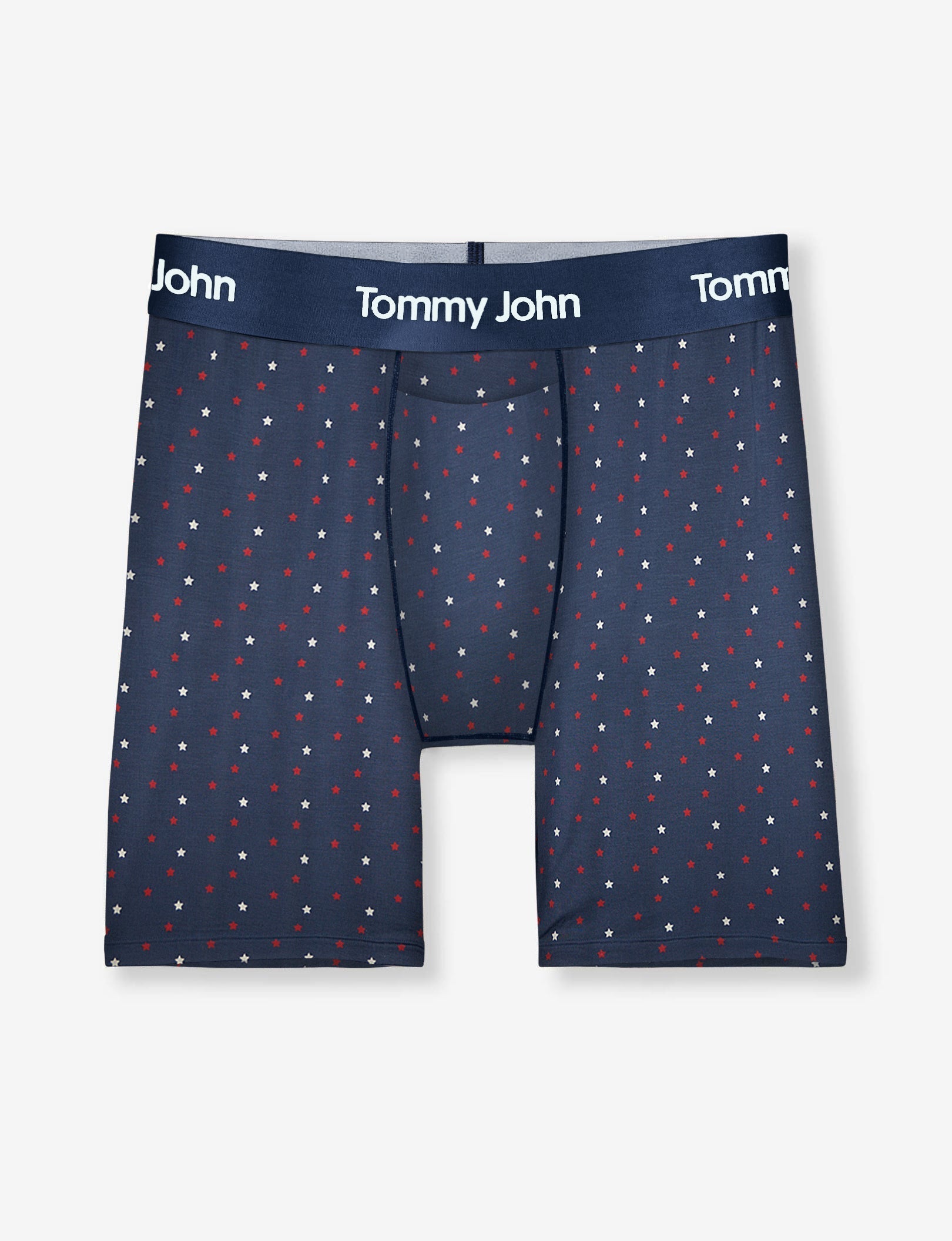 Second Skin Mid-Length Boxer Brief 6"::Dress Blues Super Star