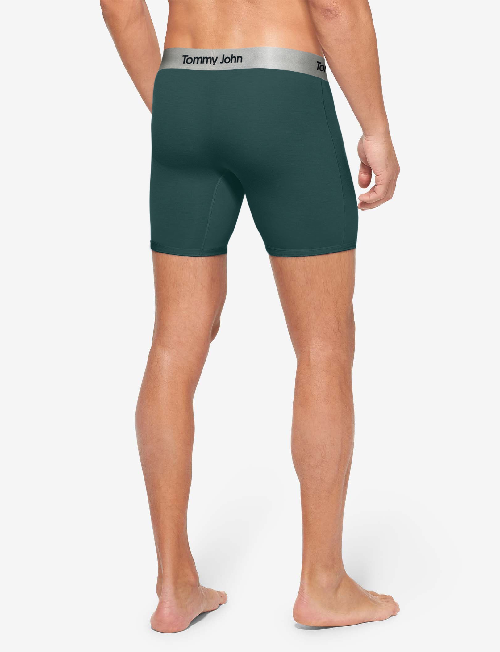 Second Skin Mid-Length Boxer Brief 6"::Pine Grove