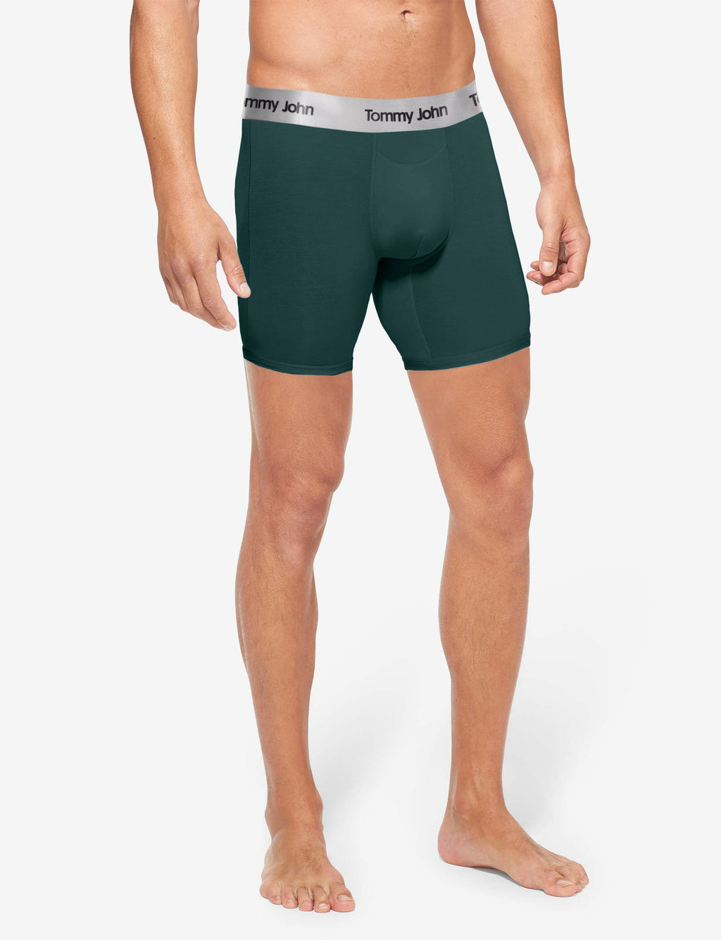 Second Skin Mid-Length Boxer Brief 6"::Pine Grove