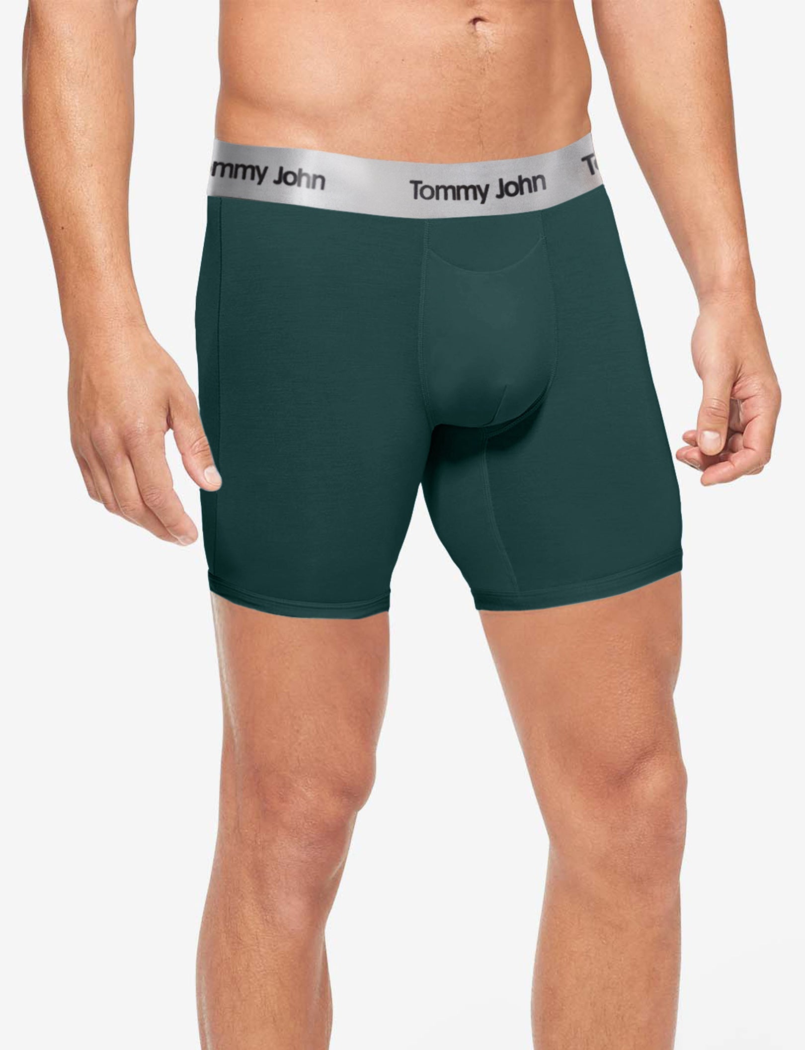Second Skin Mid-Length Boxer Brief 6"::Pine Grove