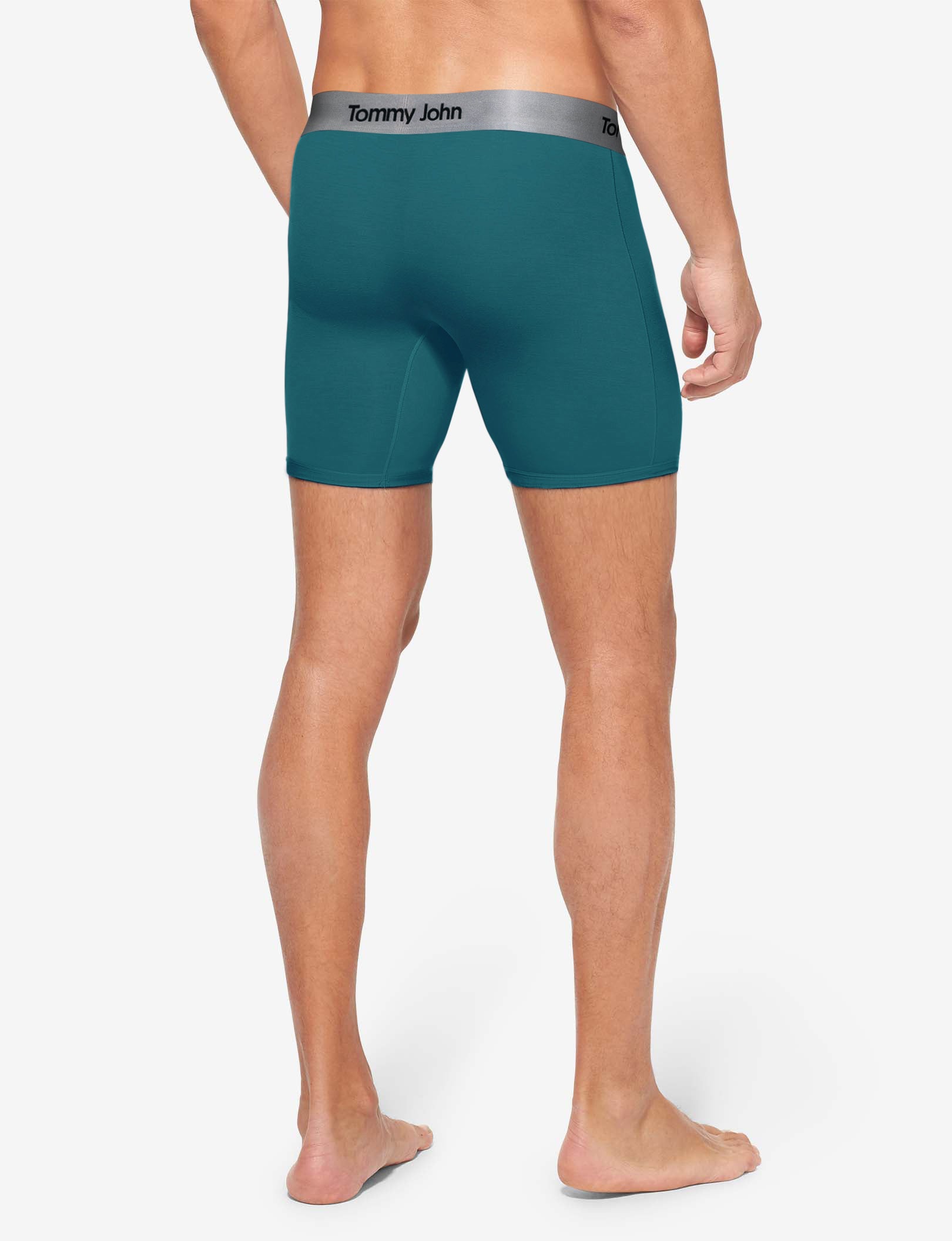 Second Skin Mid-Length Boxer Brief 6"::Mediterranea