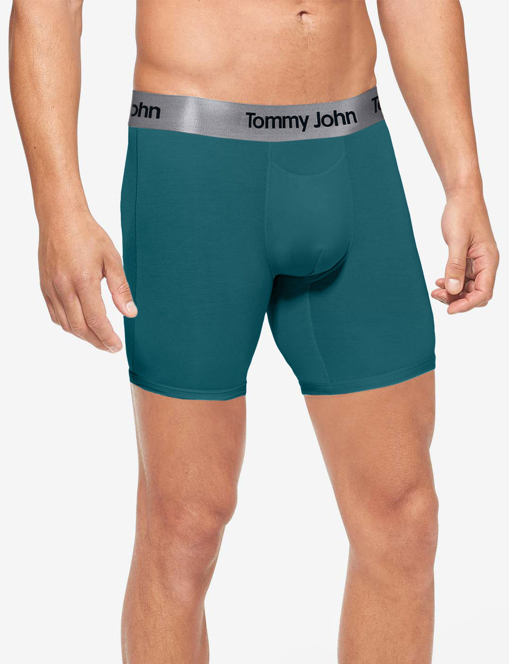 Second Skin Mid-Length Boxer Brief 6"::Mediterranea