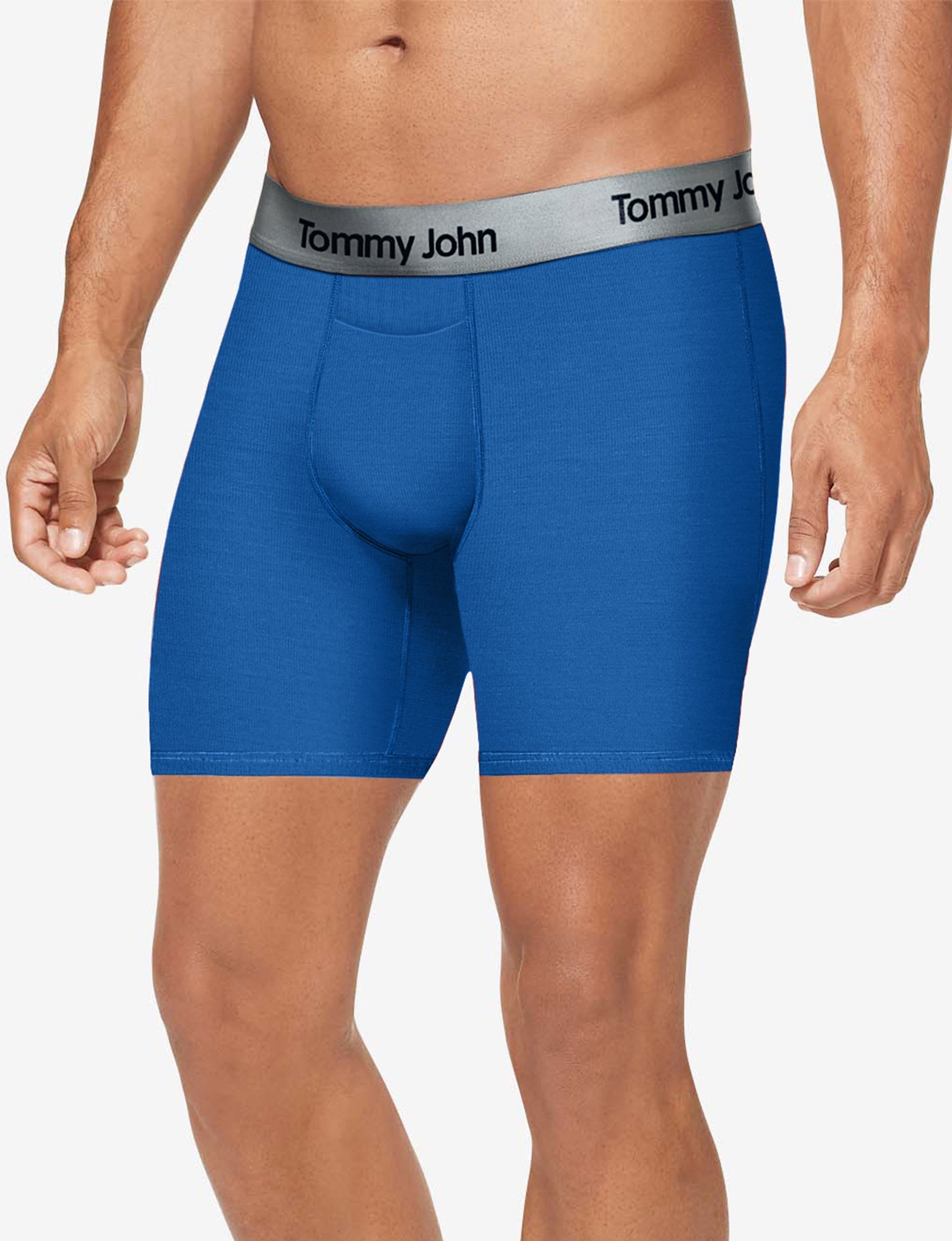 Second Skin Mid-Length Boxer Brief 6"::Strong Blue