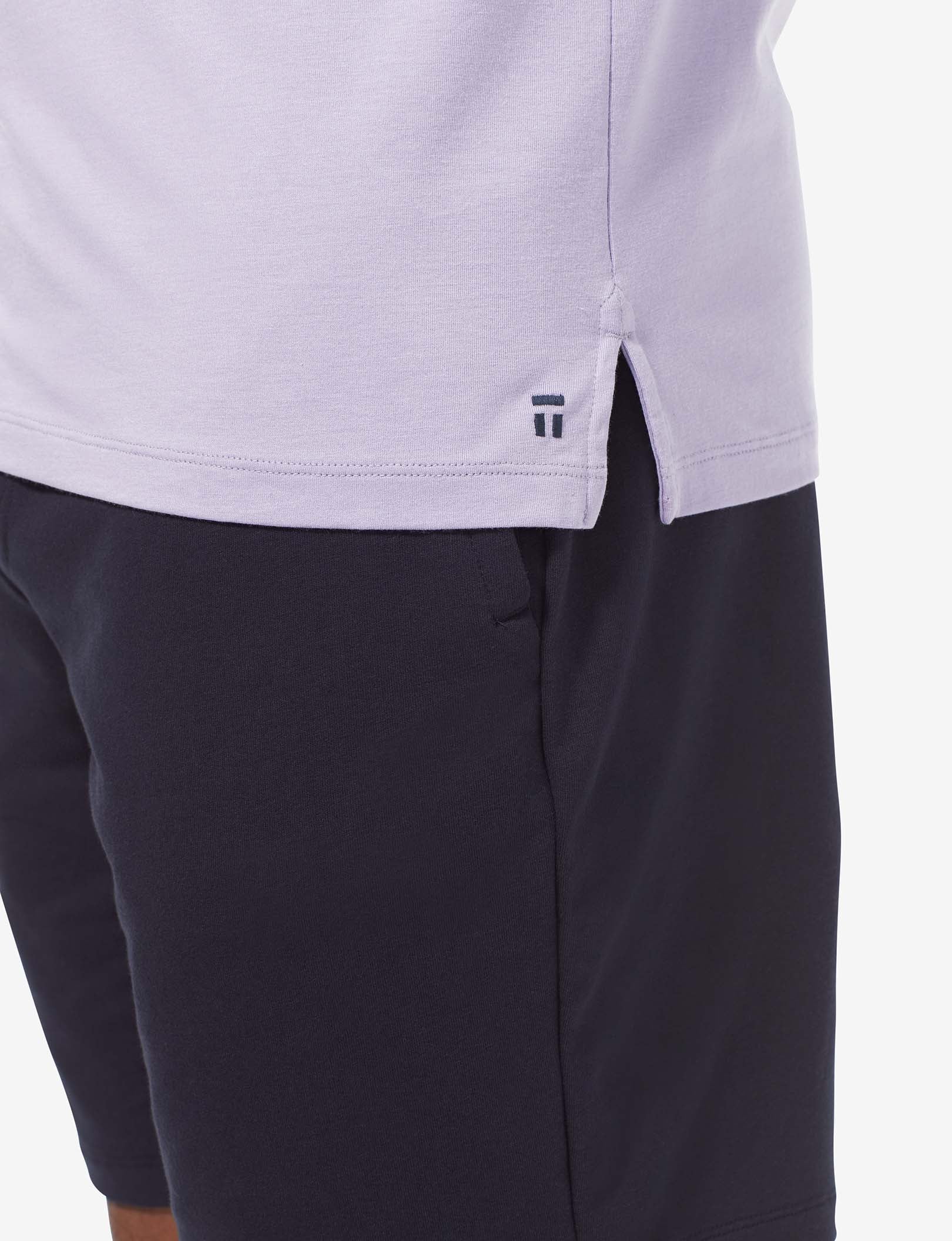 Second Skin Knit Collar Polo::Heirloom Lilac