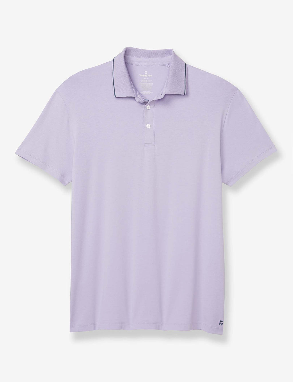 Second Skin Knit Collar Polo::Heirloom Lilac