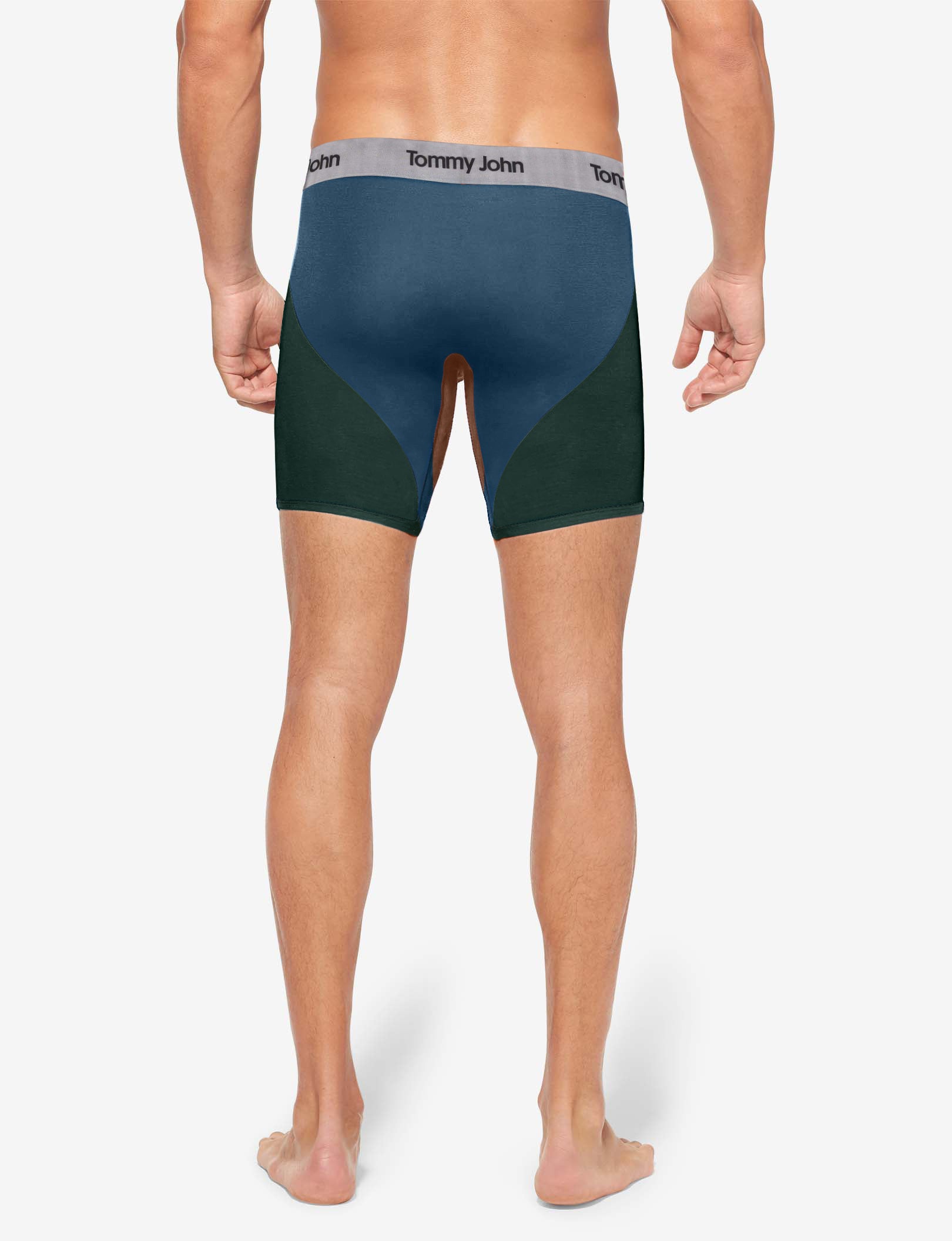 Second Skin Mid-Length Boxer Brief 6"::Tortoise Shell Colorblock